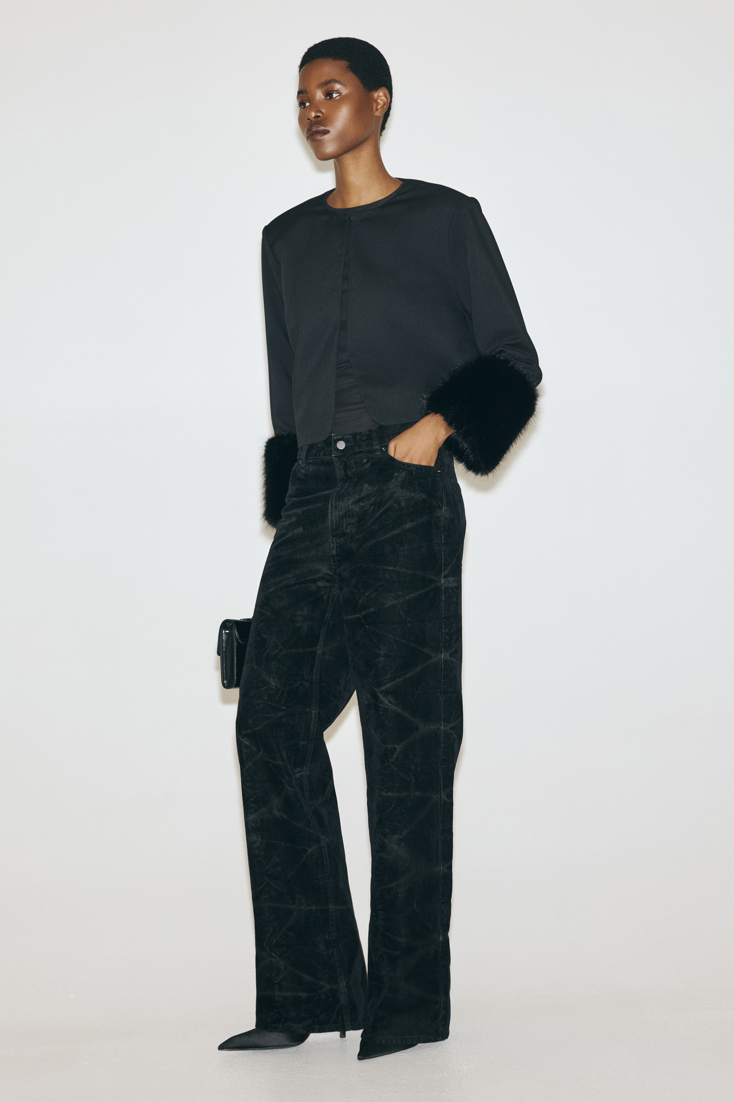 Signore - Nero Giacca corta - Size: S  - H&M