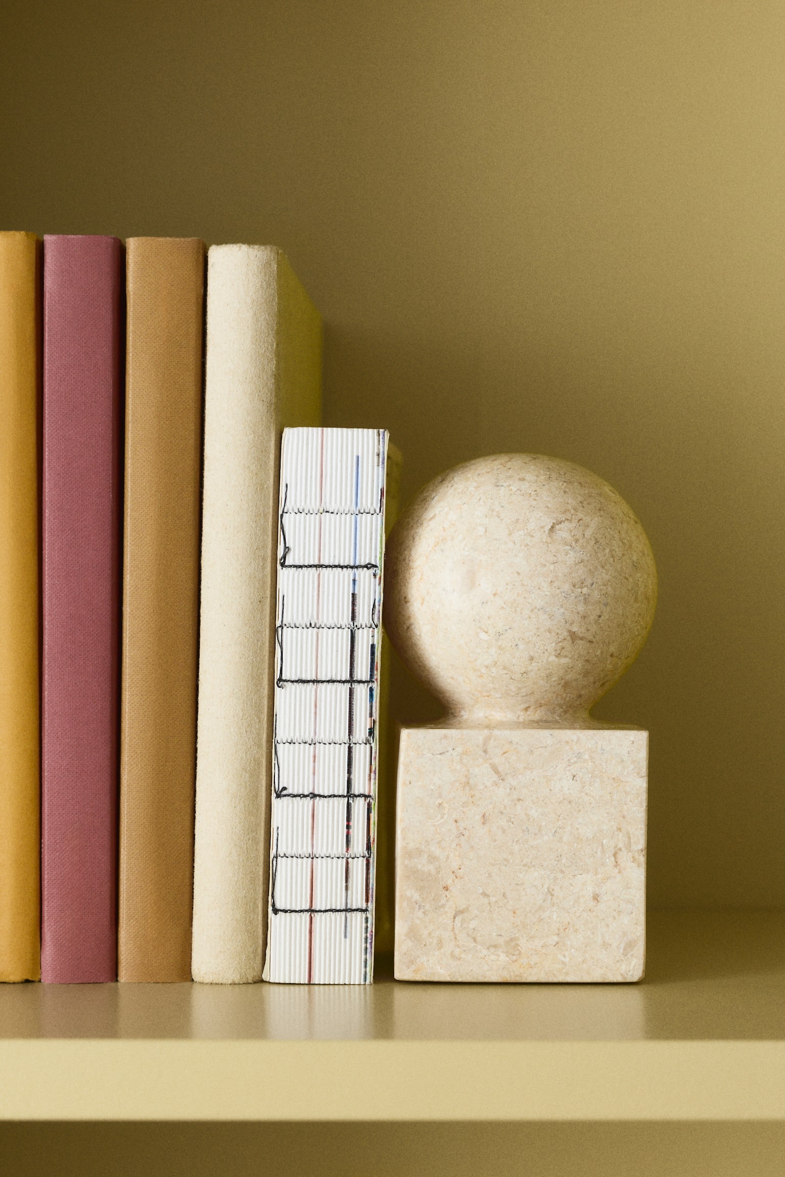 Marble bookend - Light beige - 2