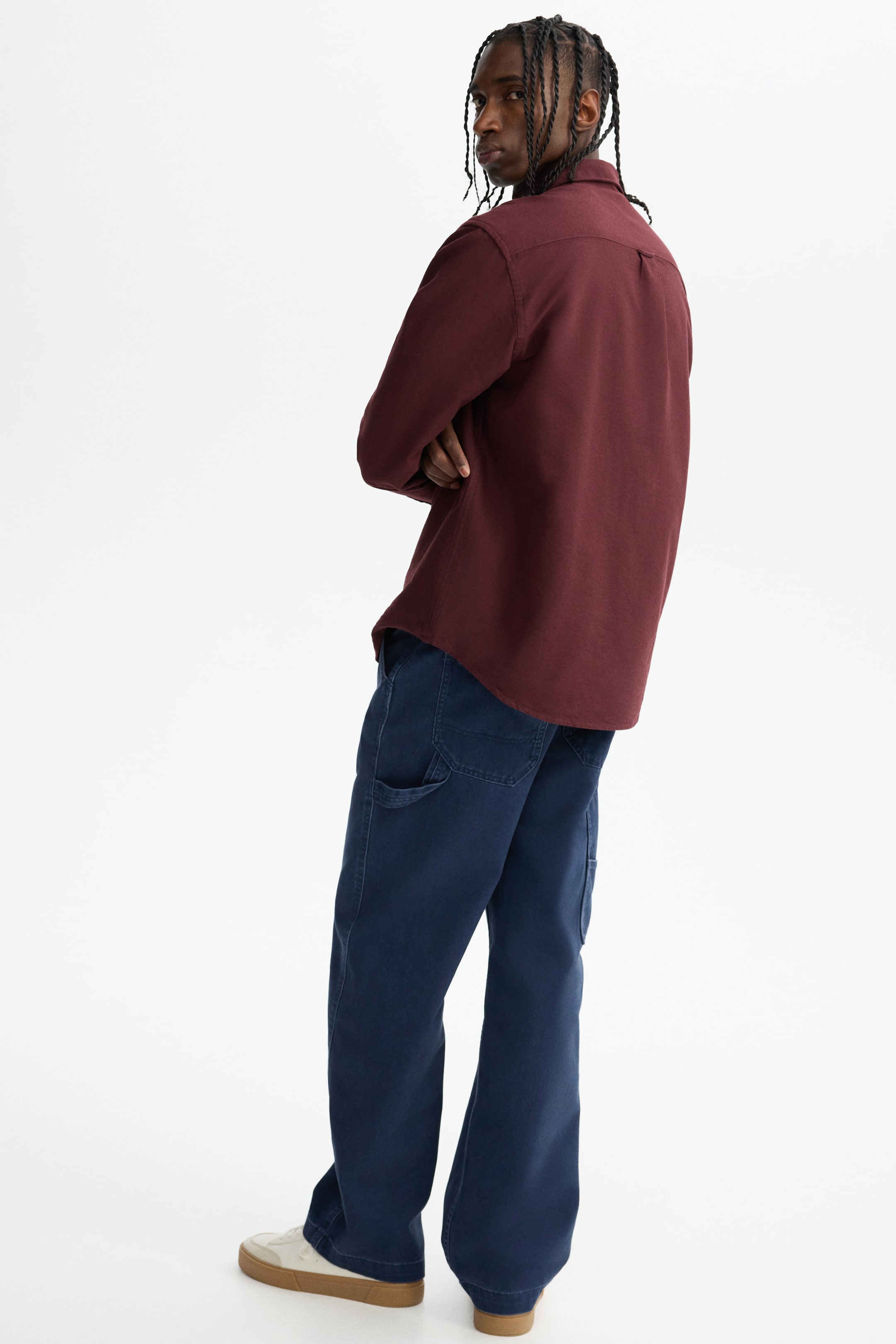 Zobrazit větší obrázek: Košile oxford Regular Fit - Vínová - MUŽI | H&M CZ 5