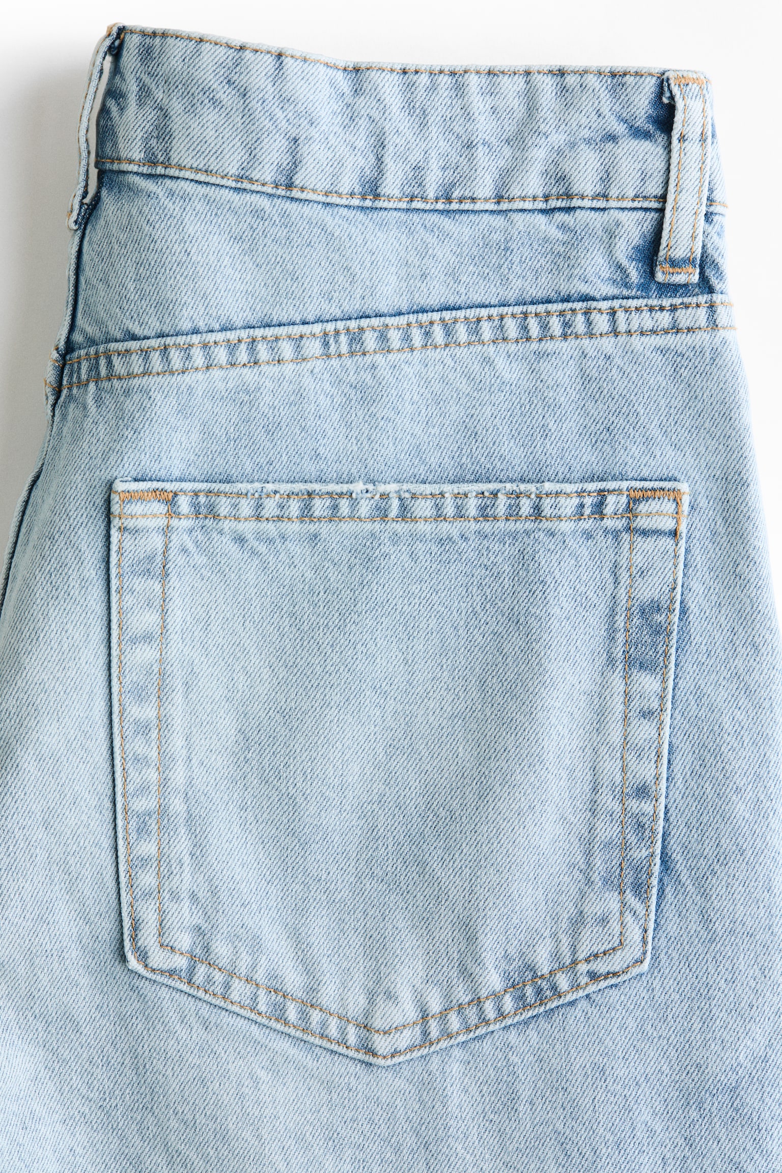Женские джинсы H&M Baggy Regular Waist, цвет: Светлый джинсовый синий — фото 7