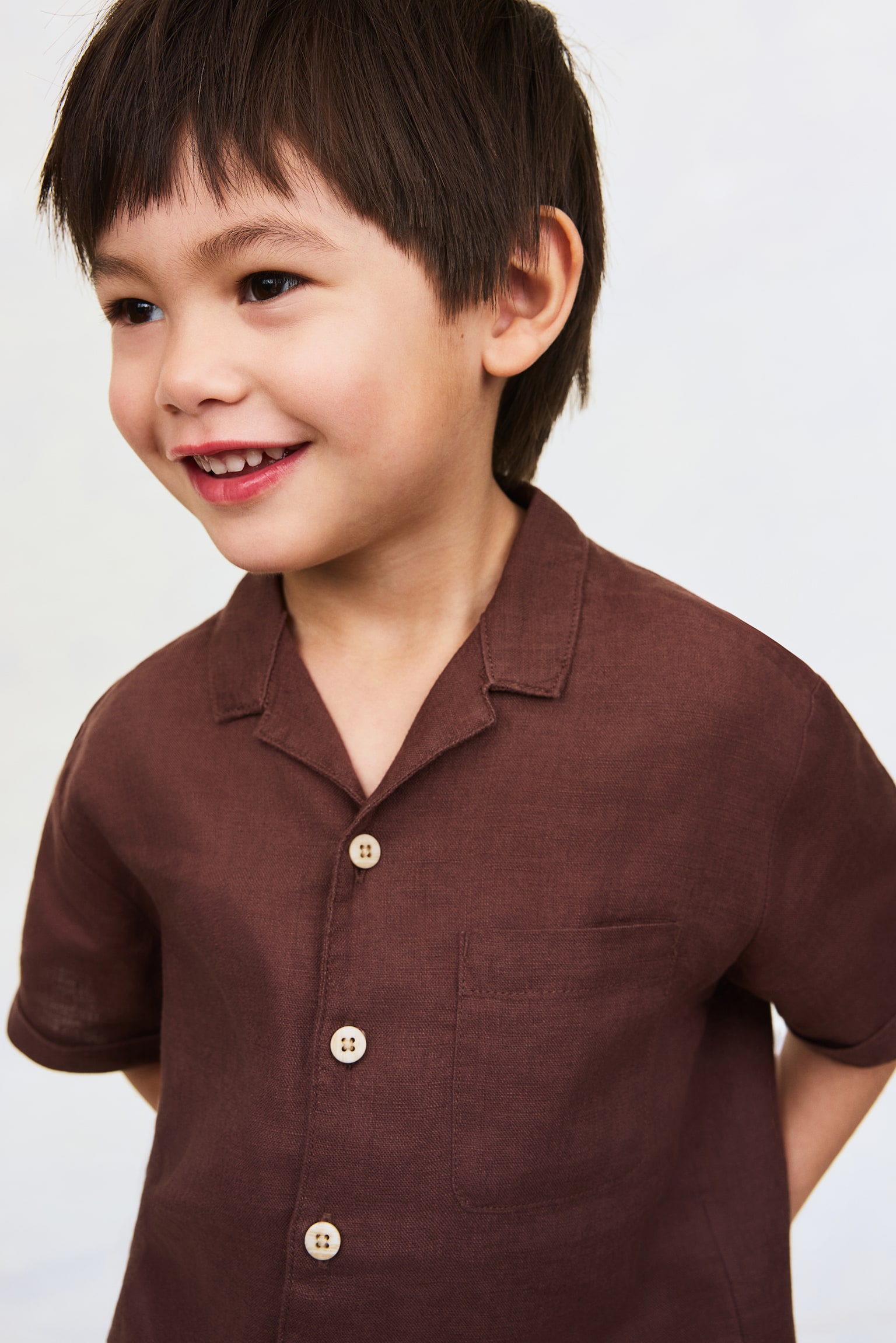 Conjunto de 2 piezas en lino - Café - 4