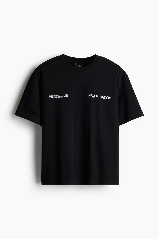 Loose Fit Printed T-shirt - Black/New York/Light green/White/New York/White/New York/Black/New York - 1