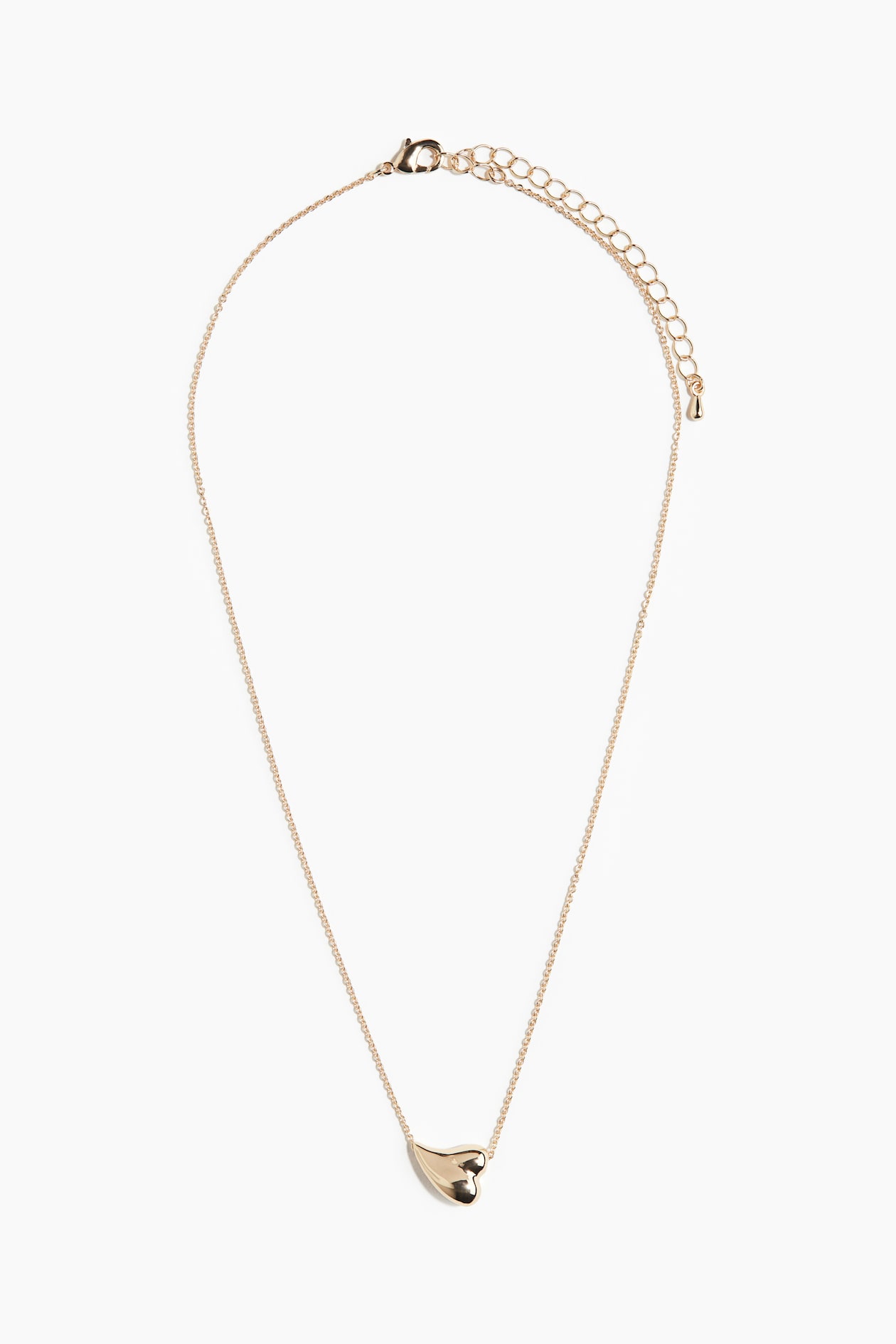 Collier Ancien Fantaisie Avec Pendentif Cœur En Relief Et Perle - Réf. 4459 - Occasion (voir Détails)
