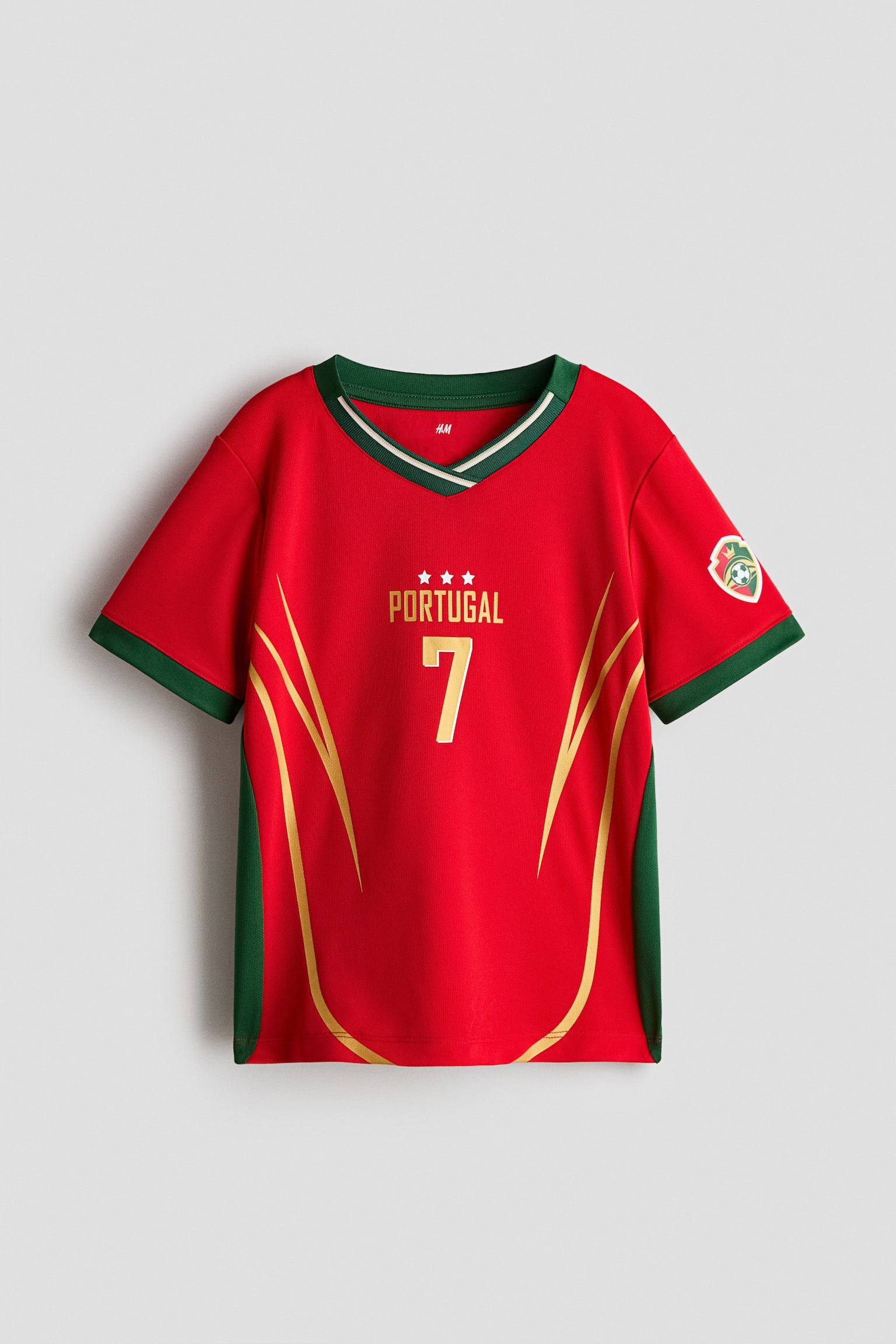 Printed football shirt-Red/Portugal - 1