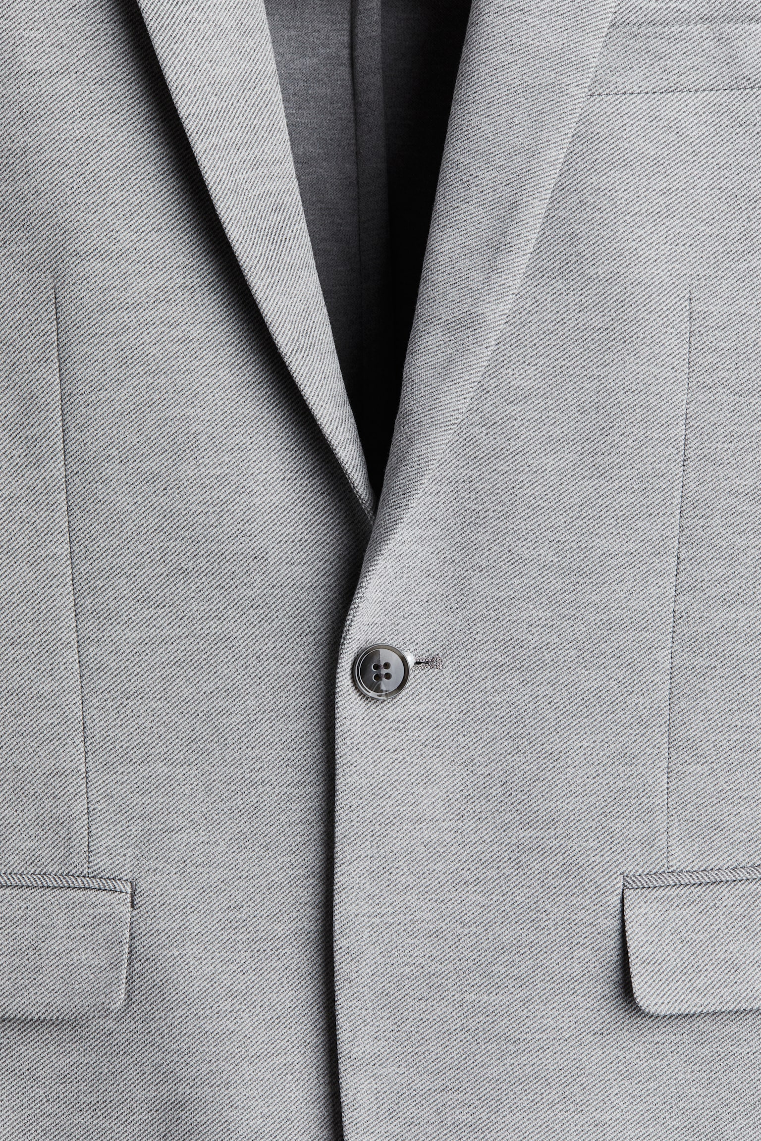 Slim Fit Jersey Jacket - Grey - 7