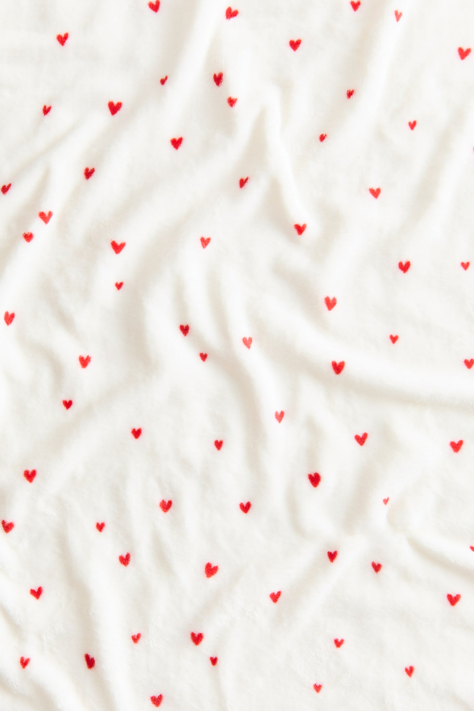 Patterned Fleece Blanket - White/hearts/Light green/vehicles - 4