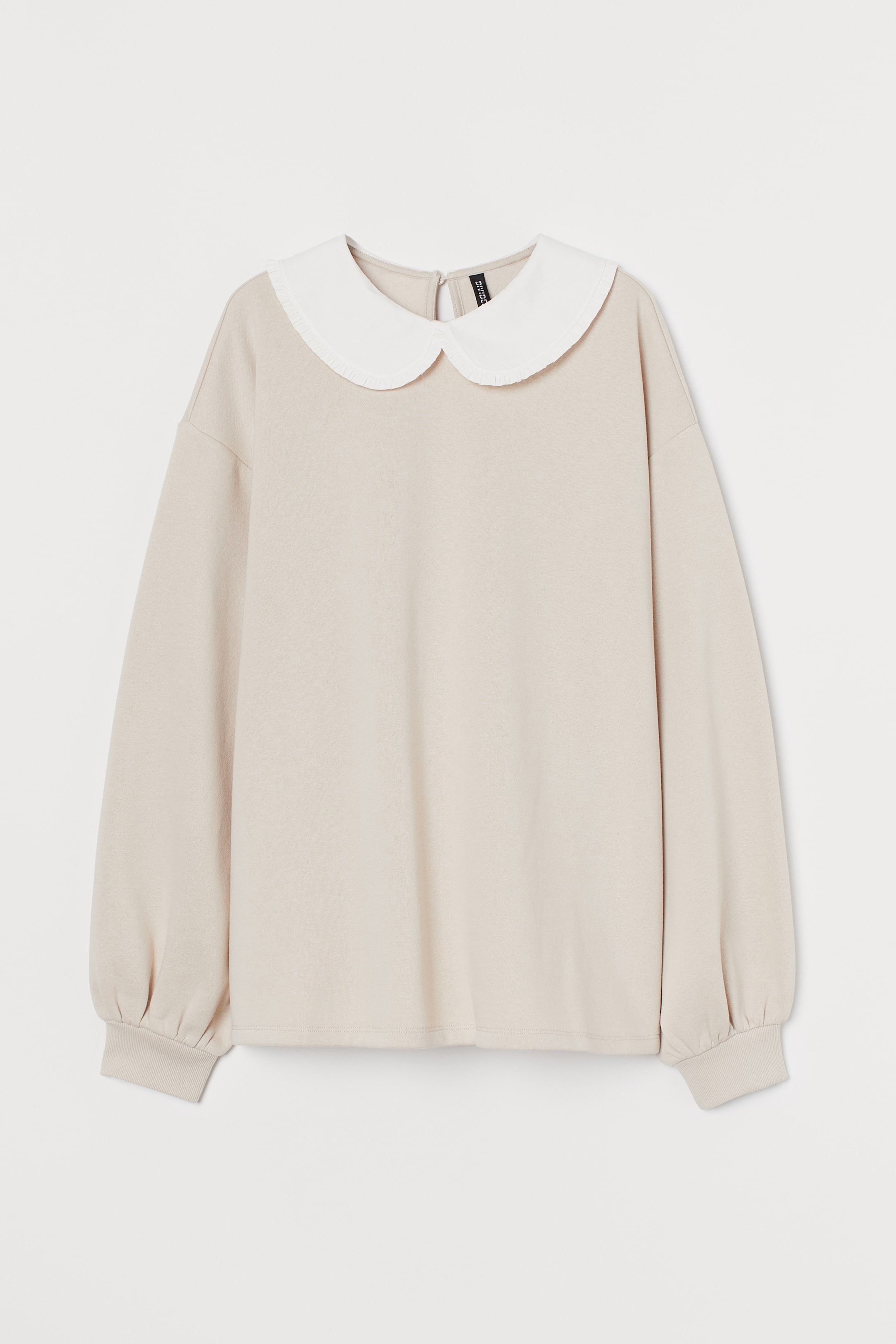 Collared sweatshirt Powder beige Ladies H&M HK