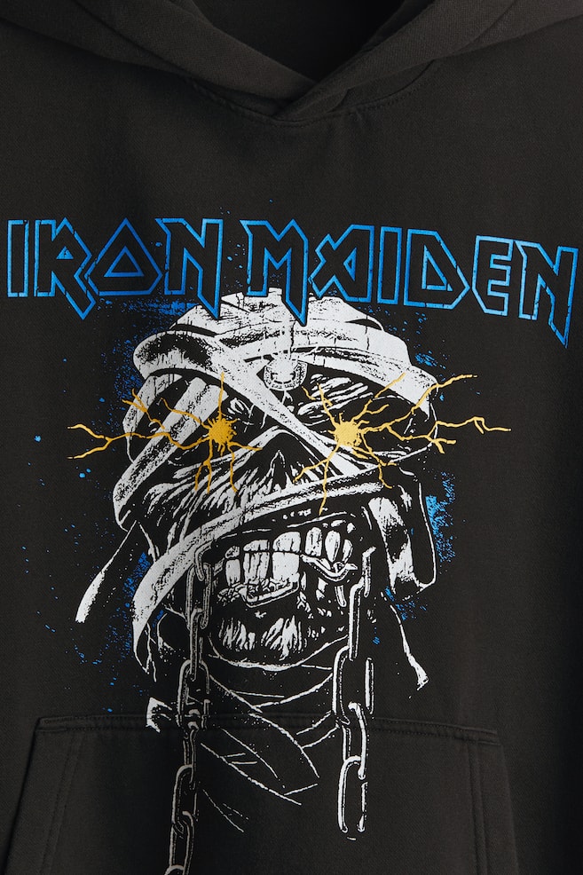 Hoodie mit Print Oversized Fit-Schwarz/Iron Maiden - 6