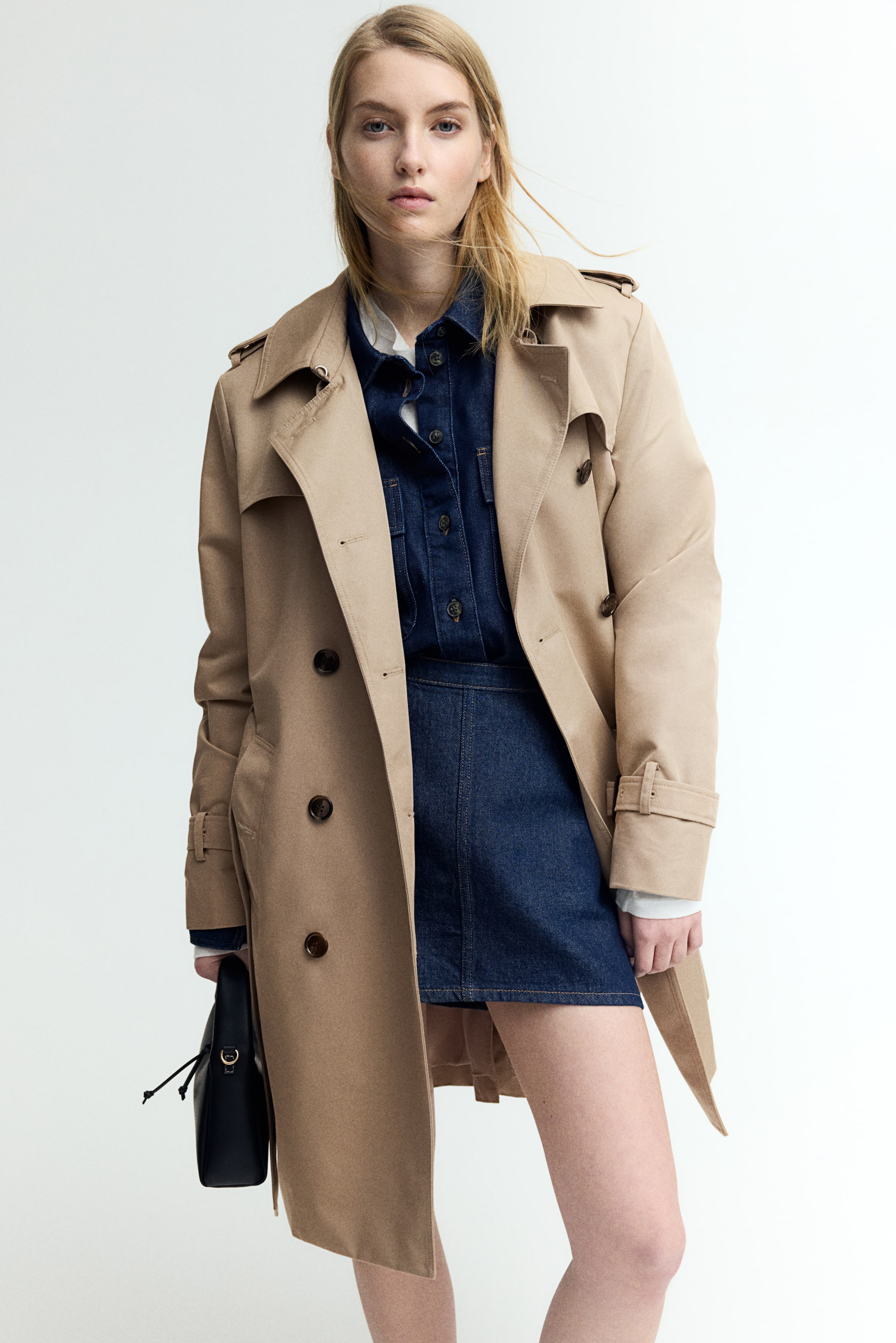 Knee-Length Trench Coat