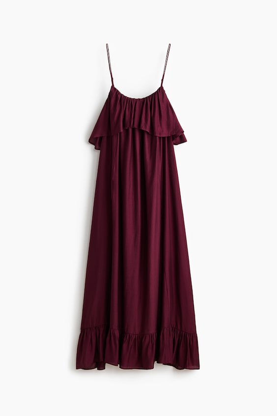 Женские платья H&M Ruffle-Trimmed A-Line Dress