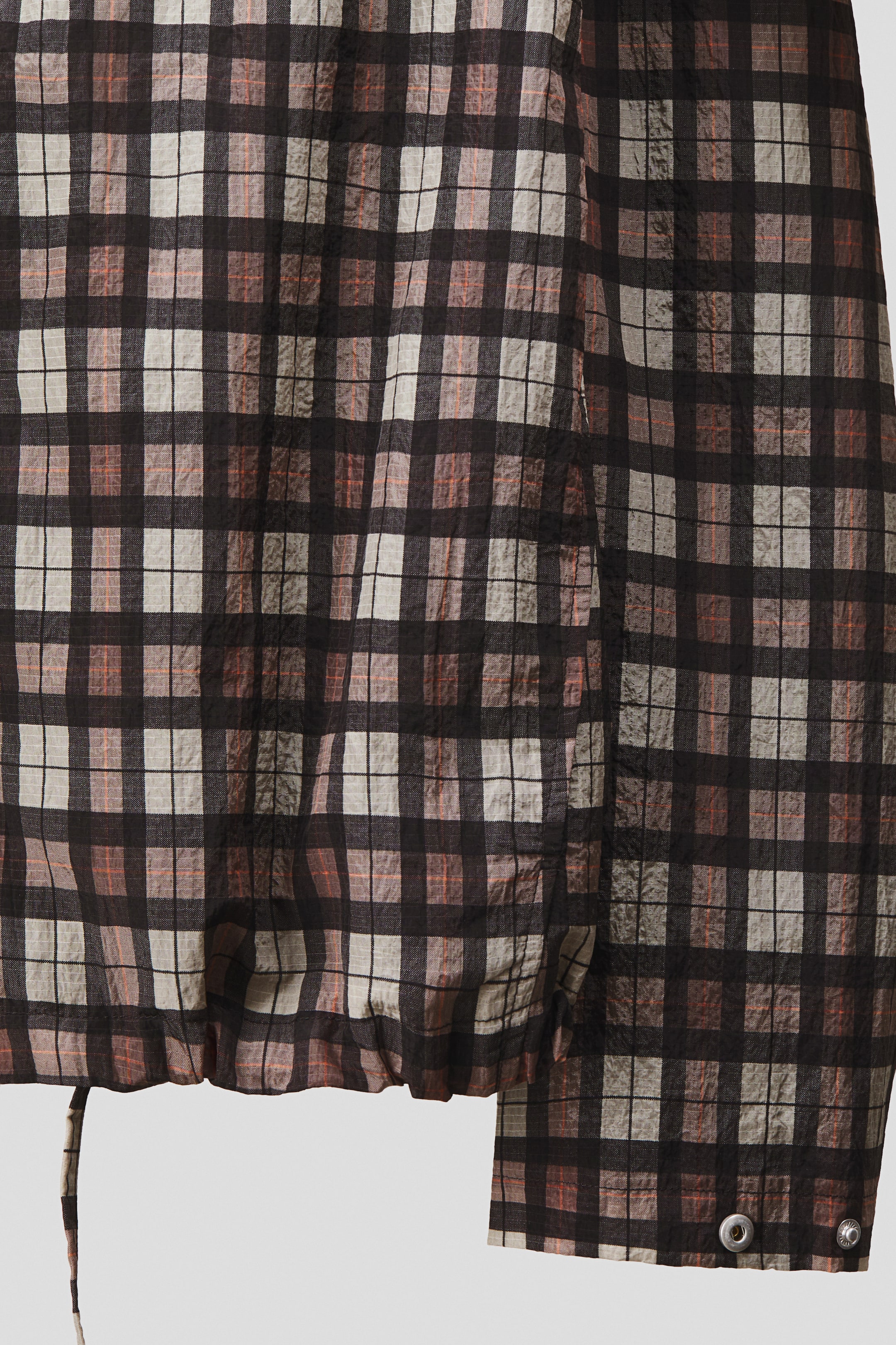 View larger image: Nylon Overshirt - Brown/plaid - Men | H&M US 8