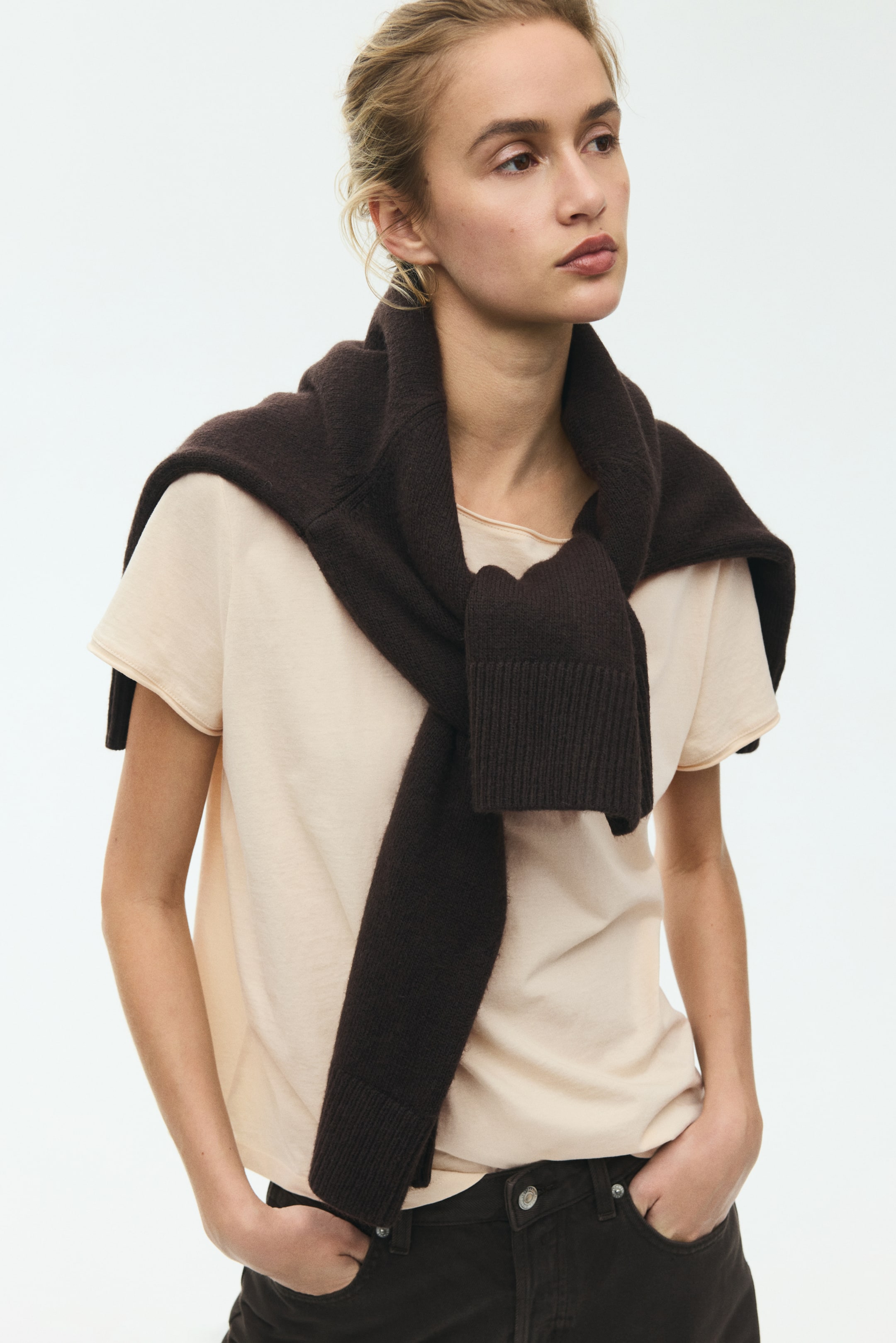 Rolled-Edge T-Shirt
