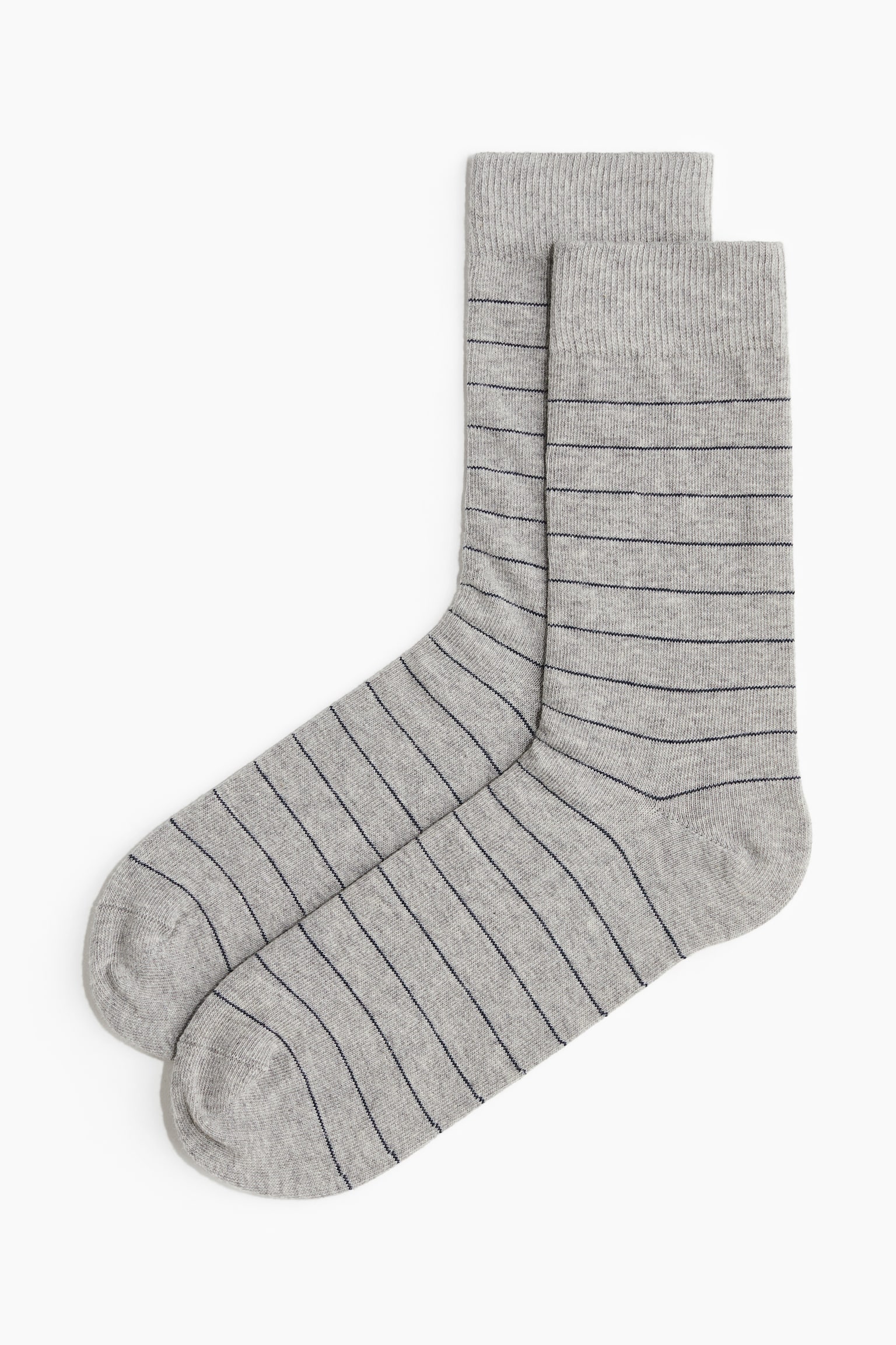 3-pack socks - Grey marl/Striped/Burgundy/Grey marl - 2