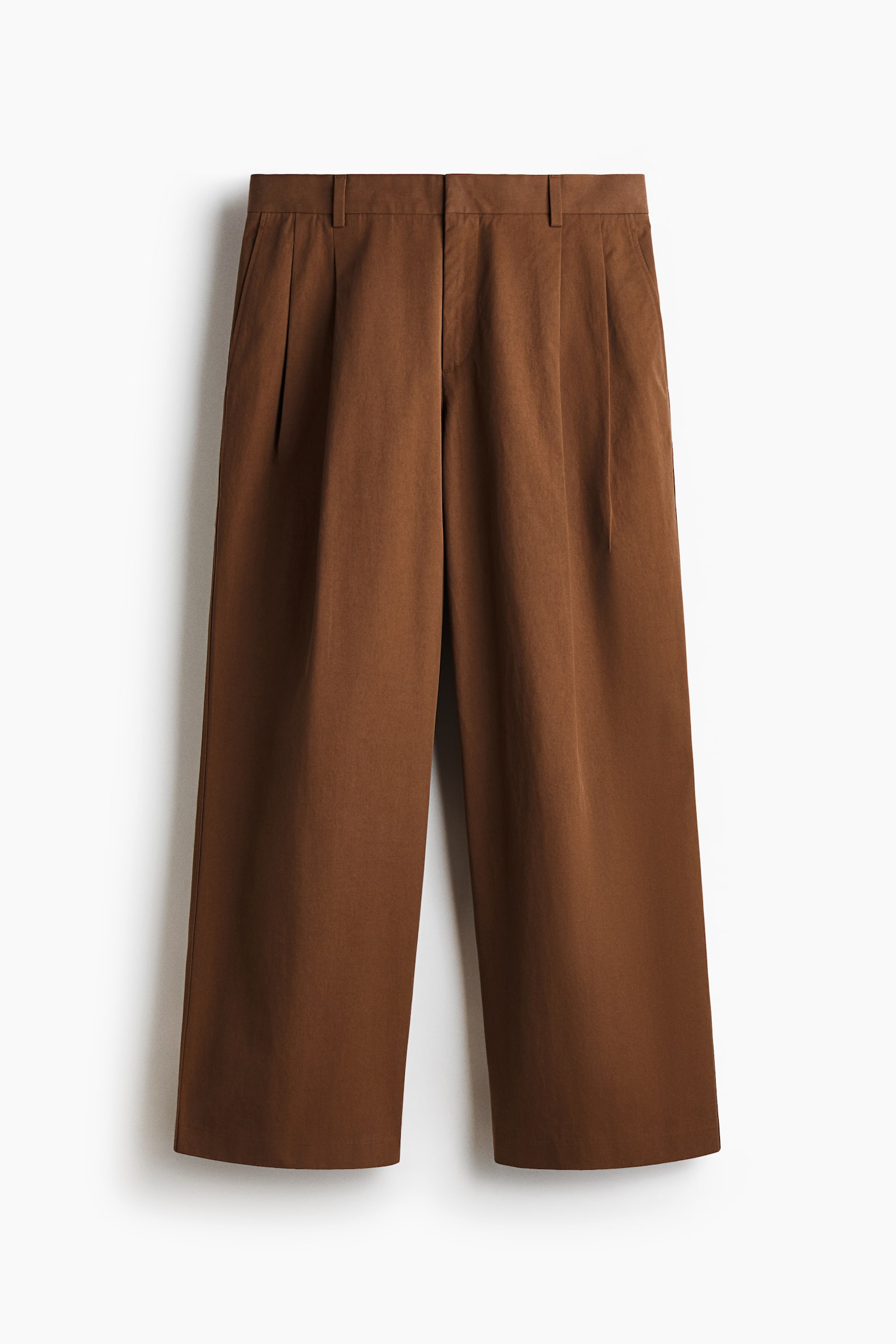 Şık Pantolon Loose Fit - Kahverengi - 1