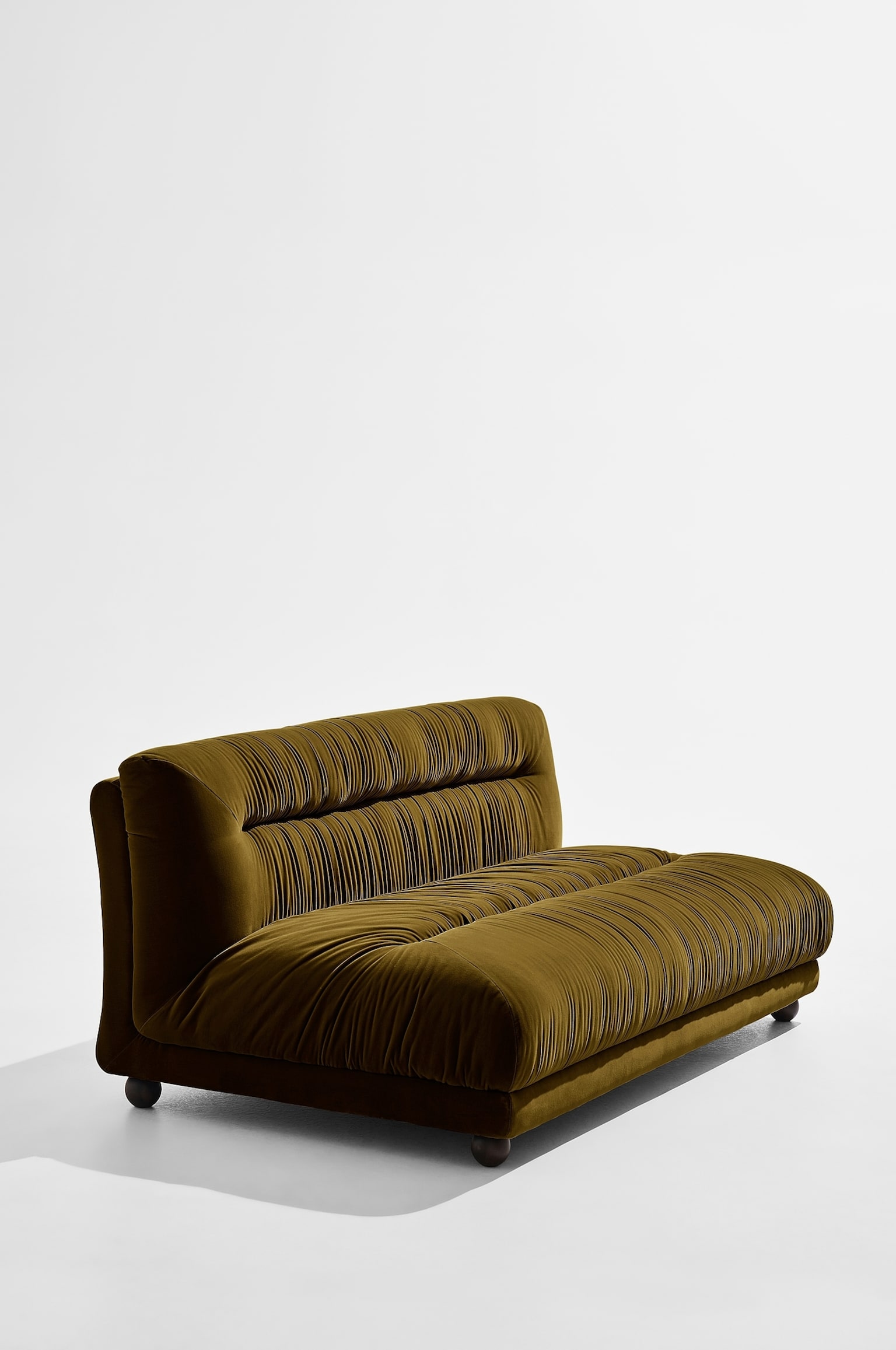 Elmo Zweisitzer-sofa - Grüner Samt/Blau Samt - 6