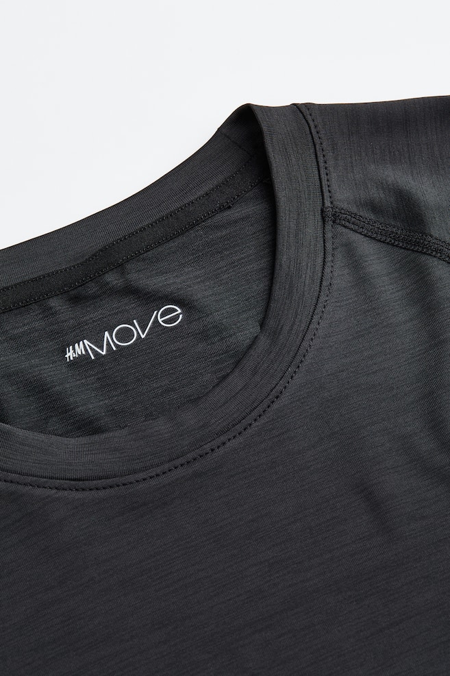 DryMove™ Trainings-T-Shirt Muscle Fit Pro - Schwarzmeliert/Dunkelblaumeliert/Hellgraumeliert - 3