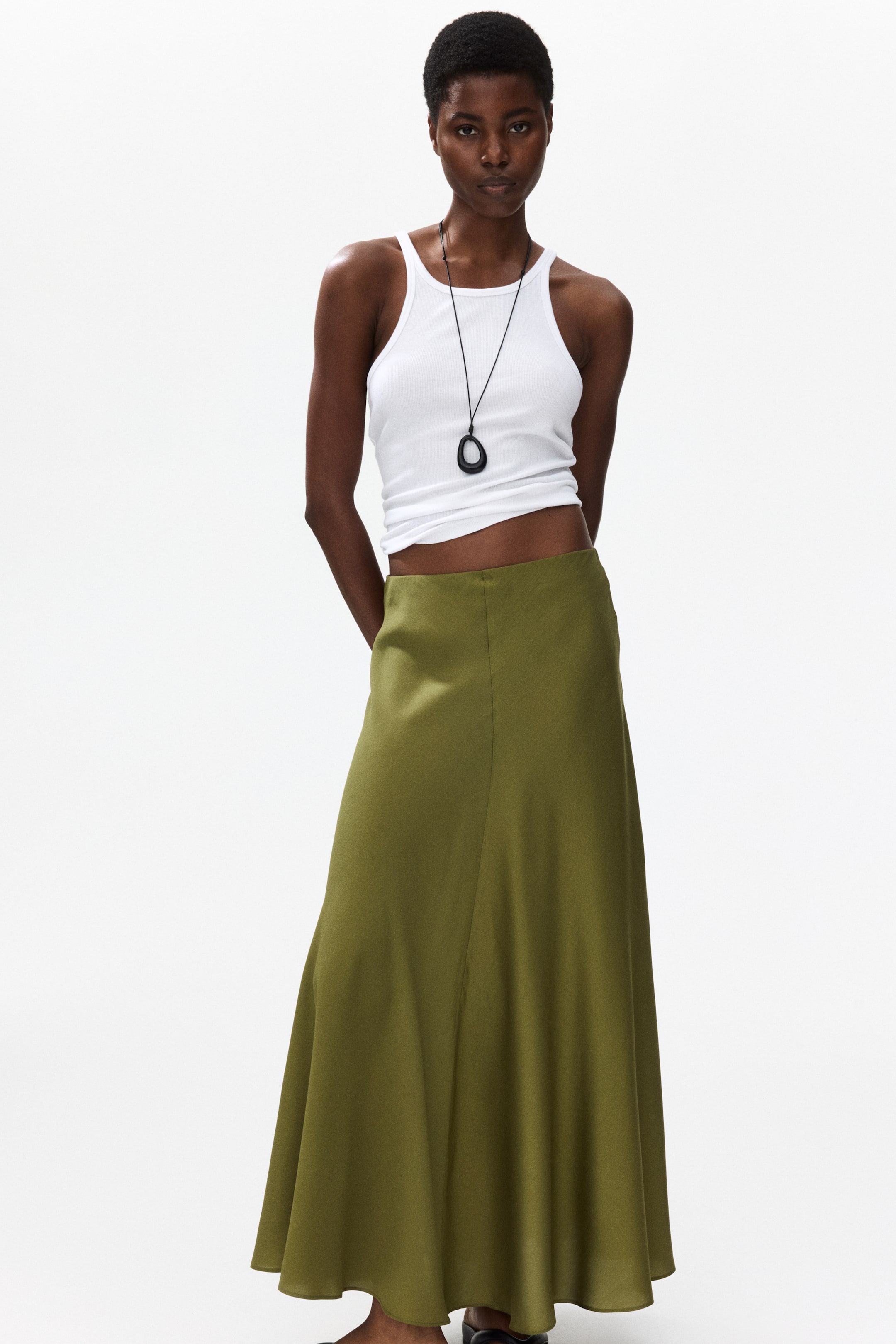 Satin Maxi Skirt