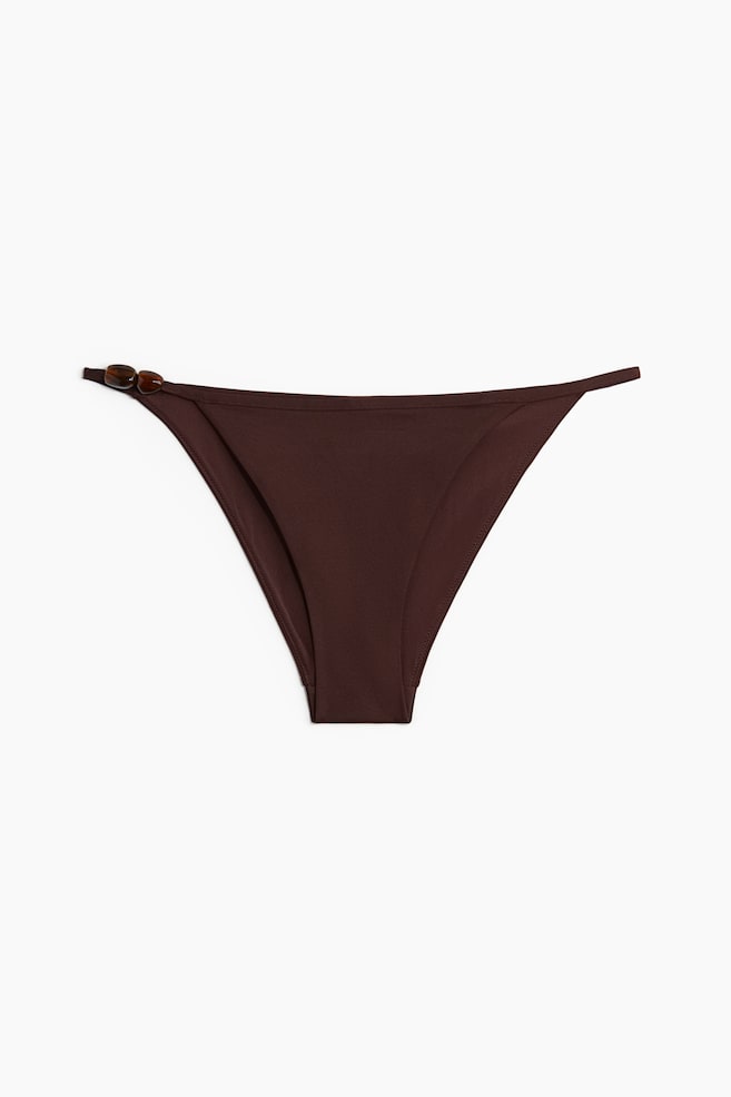 Cheeky Tanga bikini bottoms - Dark brown - 1