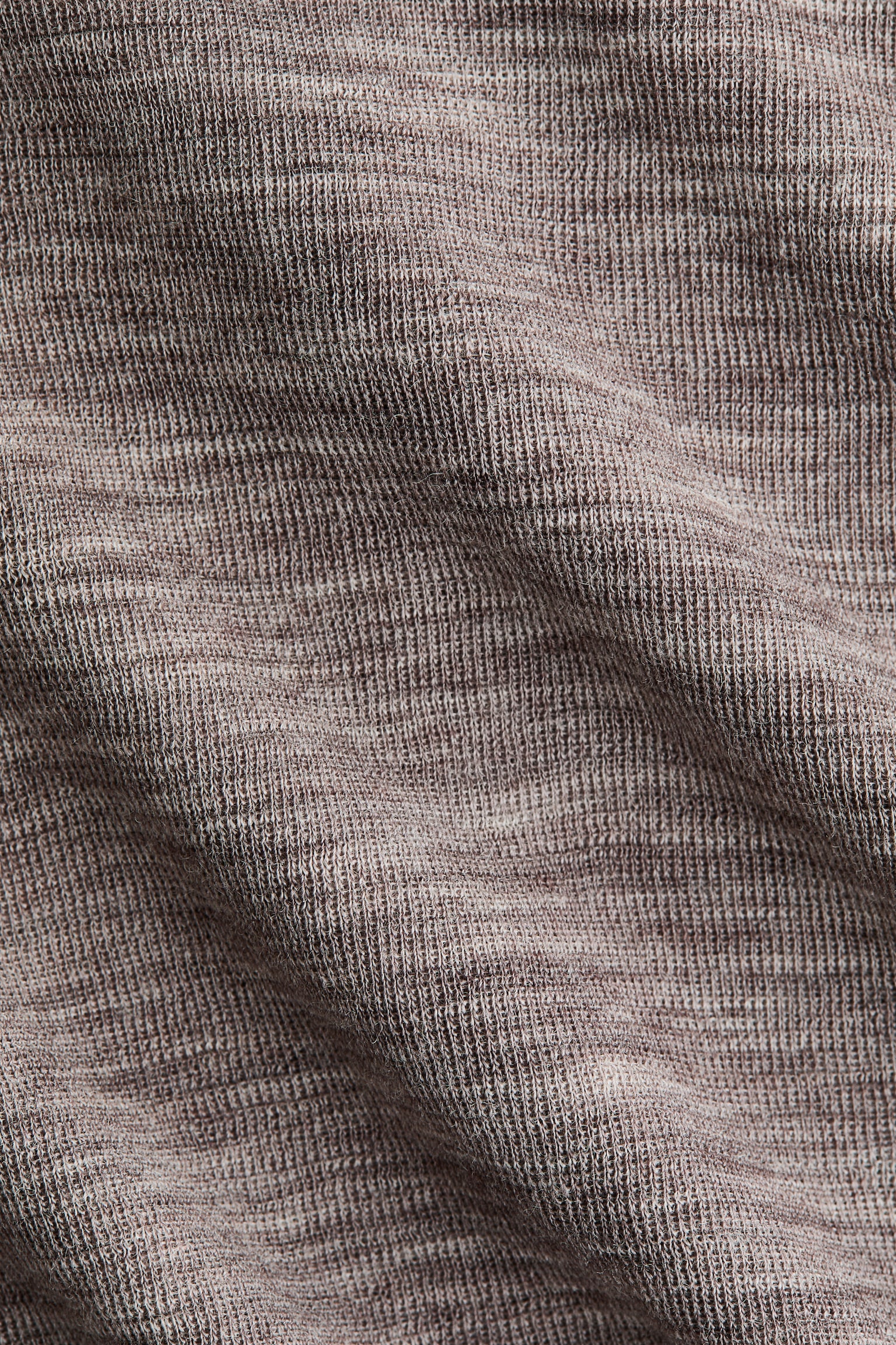 Top de lana con cuello alto - Gris pardo oscuro/Negro/Verde oliva/Gris jaspeado - 2