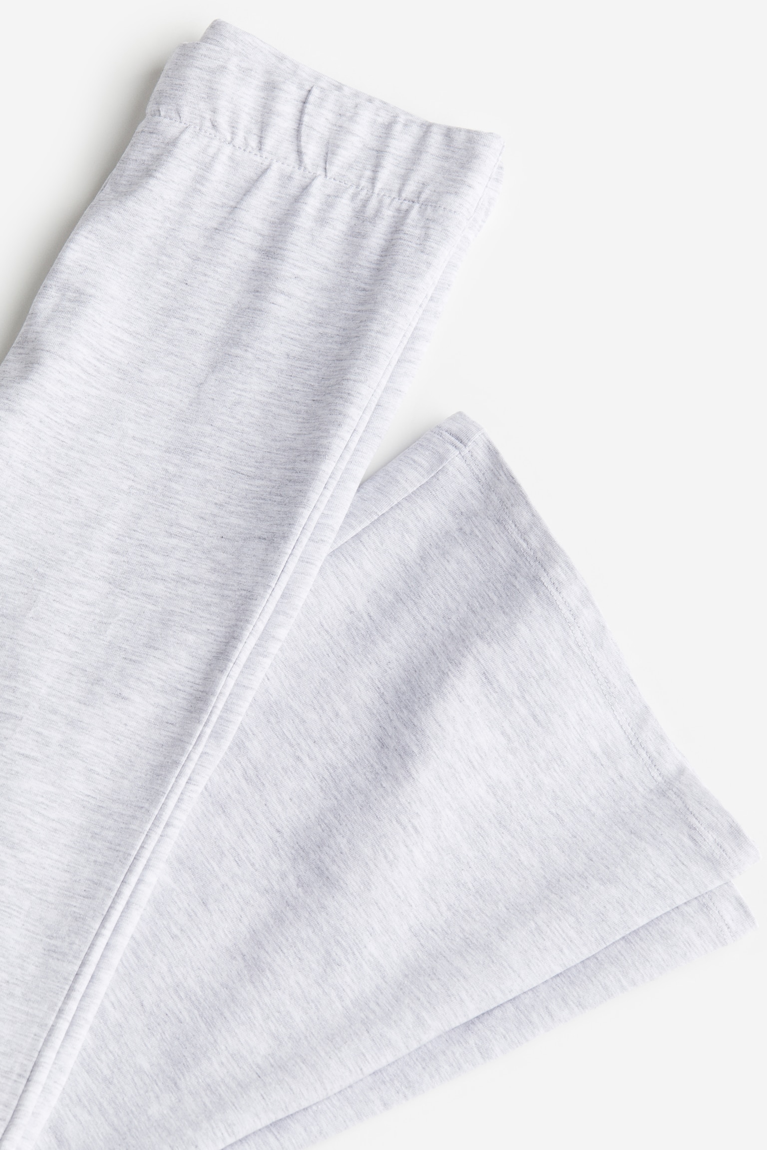 Flared jersey leggings - Light grey marl - 3