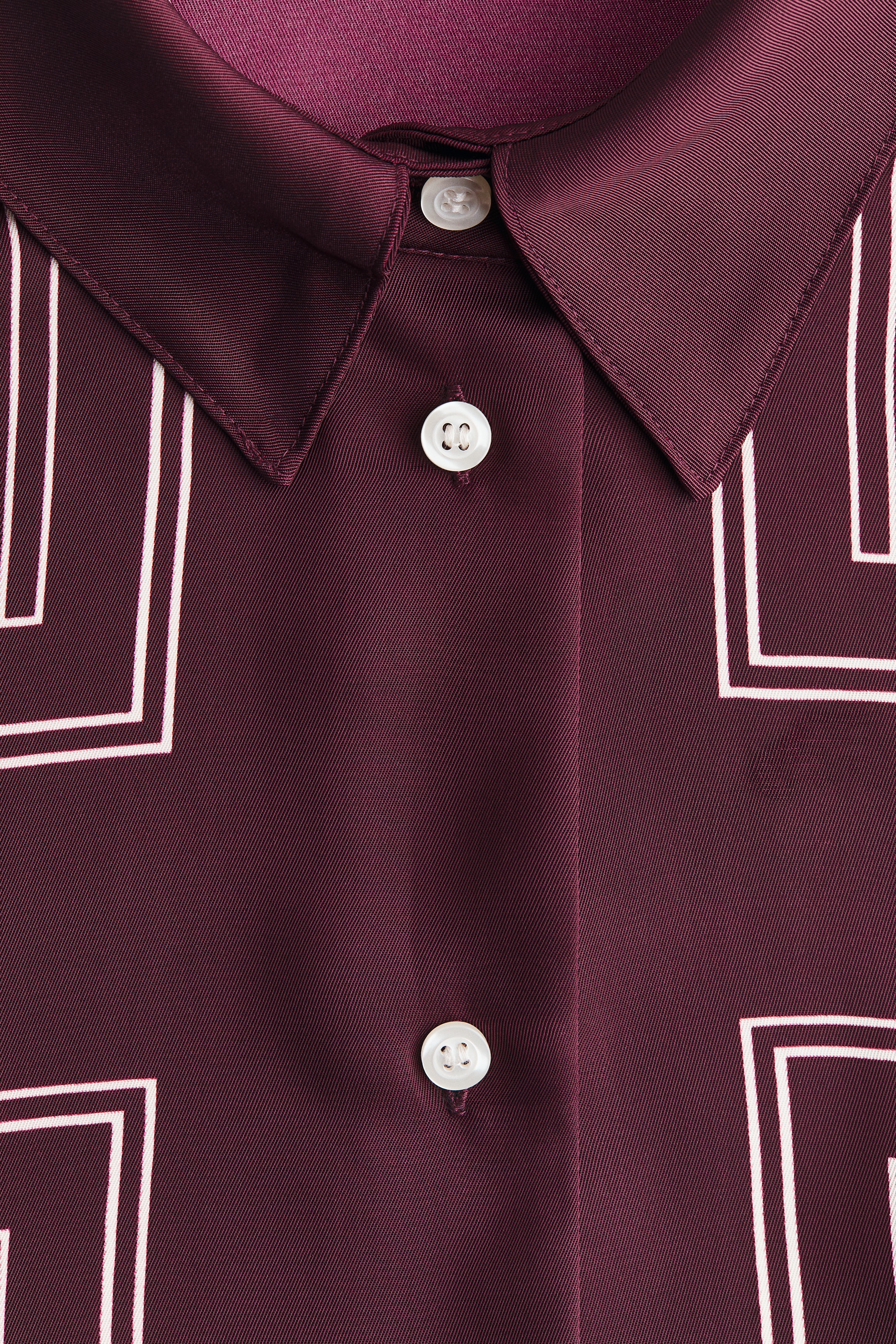 Oversized twill shirt