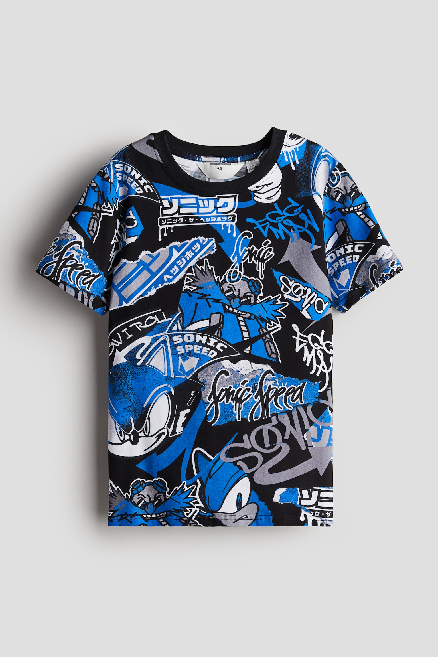 Print Tee - Black/Sonic the Hedgehog - 1