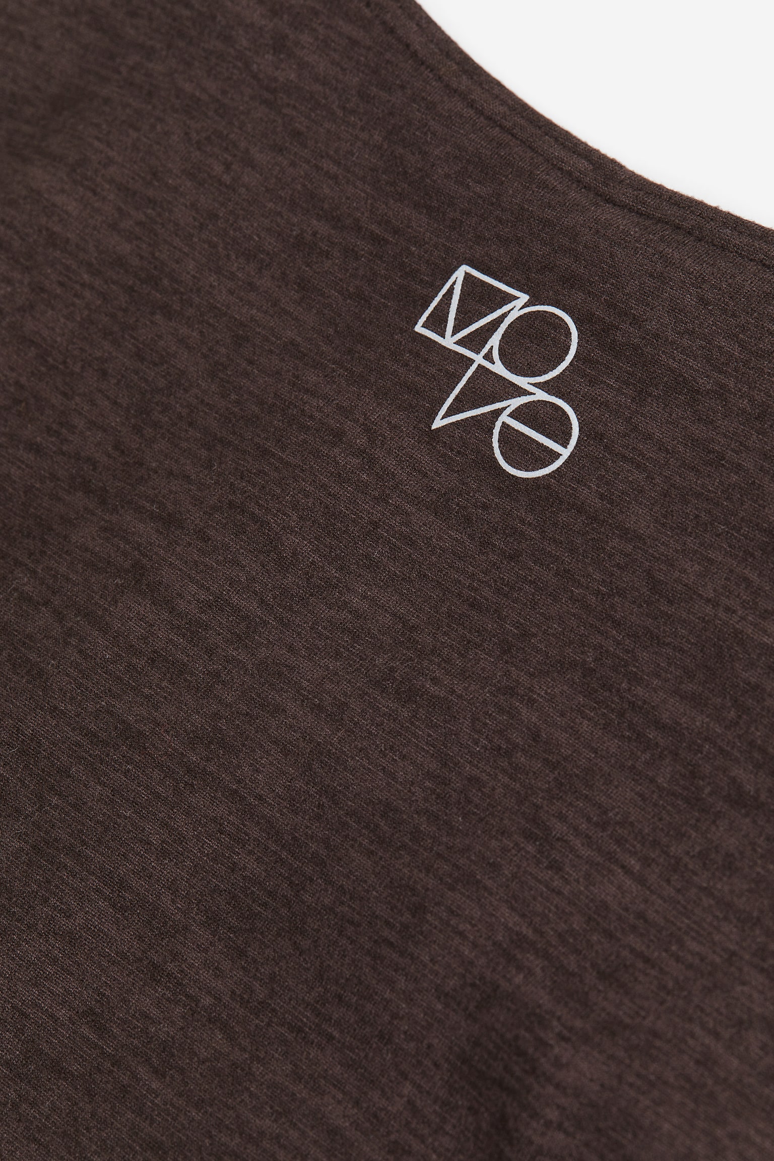 DryMove™ Supersoft sports T-shirt - Dark brown/Light grey marl - 5