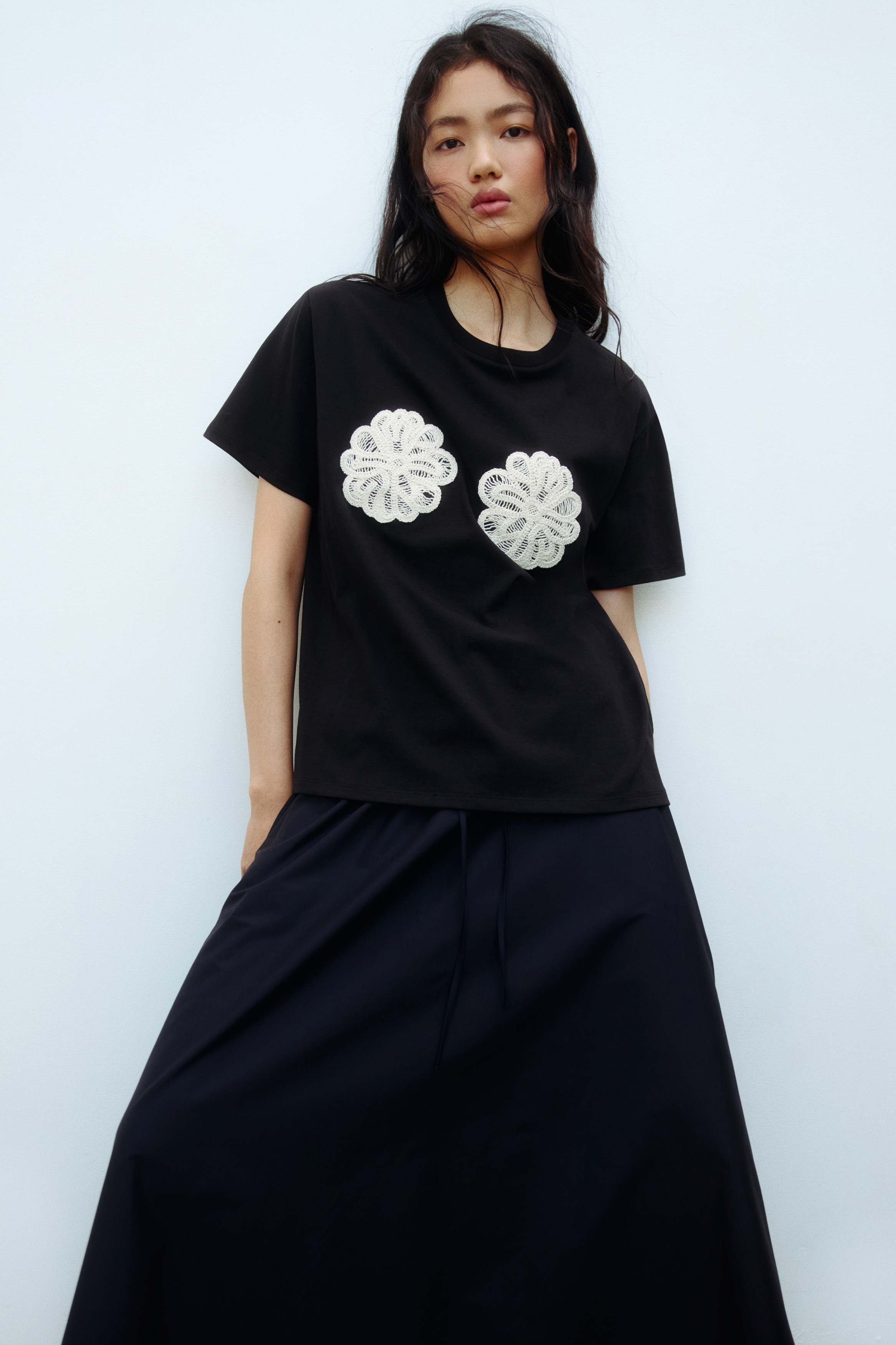 デザインTシャツ - クリーム／オリーブ - レディース | H&M JP