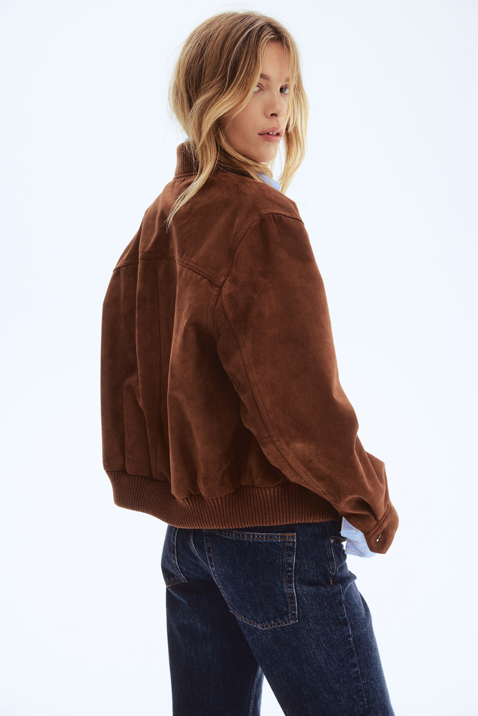 Napped jacket - Brown - 6