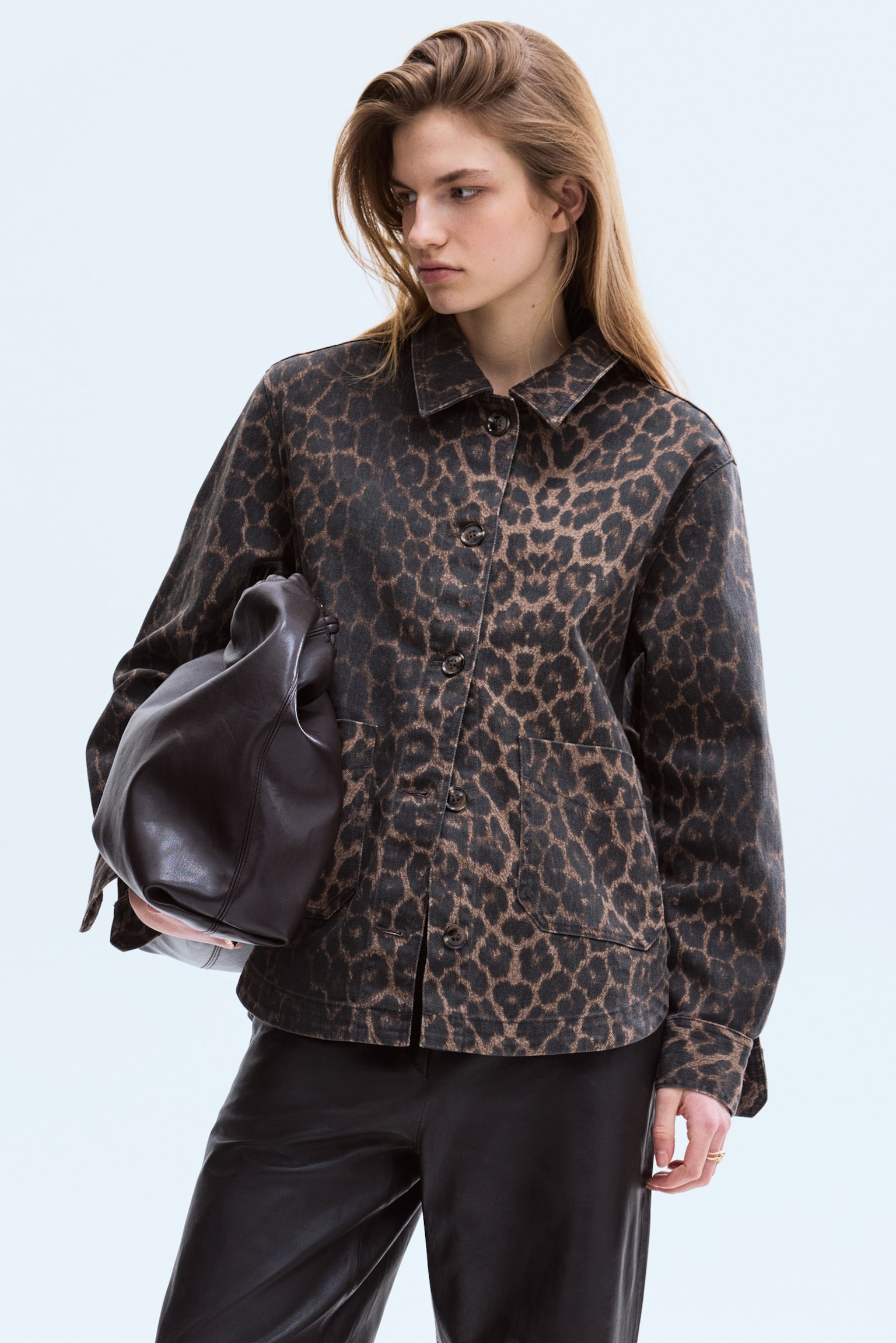 Τζάκετ - Σκούρο καφέ/λεοπάρ/Σκούρο μπλε denim/Χακί - 2