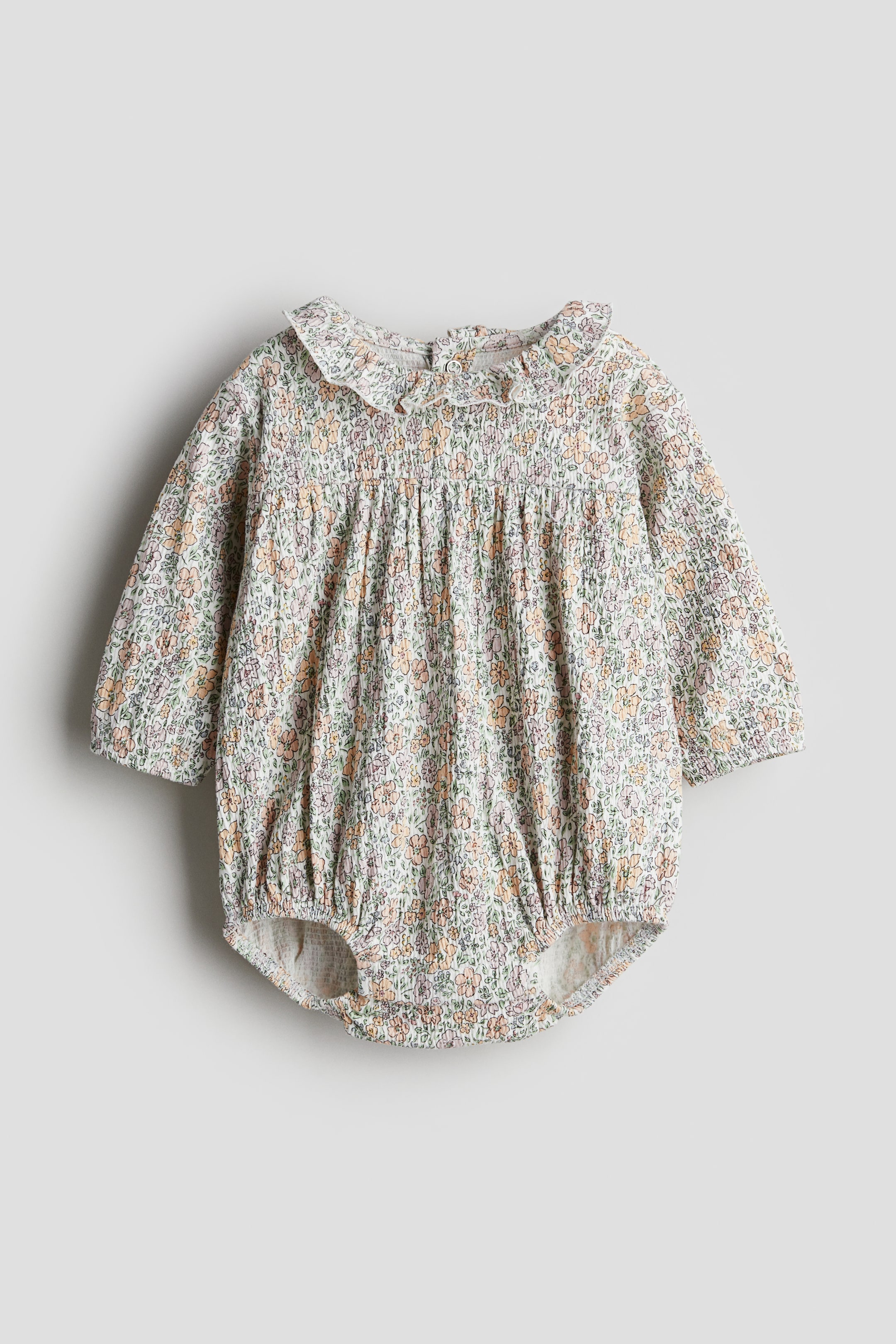 Crinkled Jersey Romper Suit