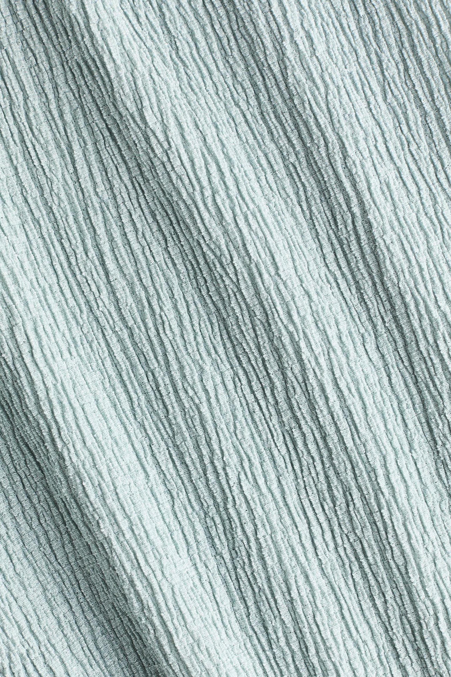 Bluză polo creponată - Turcoaz-deschis/Verde-prăfuit/Maro-închis - 2