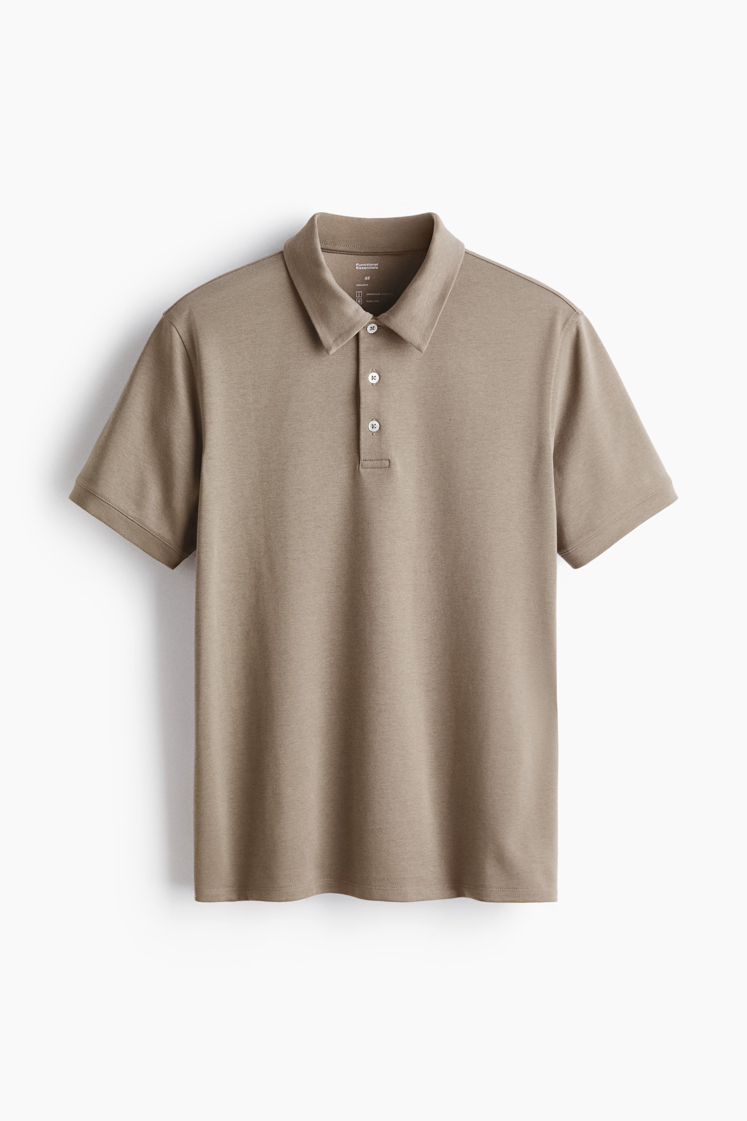 Cooling Regular-Fit Polo shirt - Beige/Navy blue/Black/Dark brown