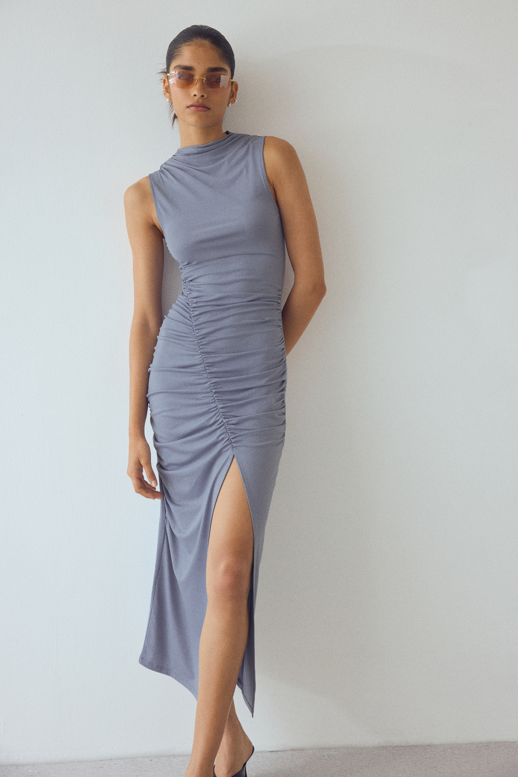 Draped Jersey Dress