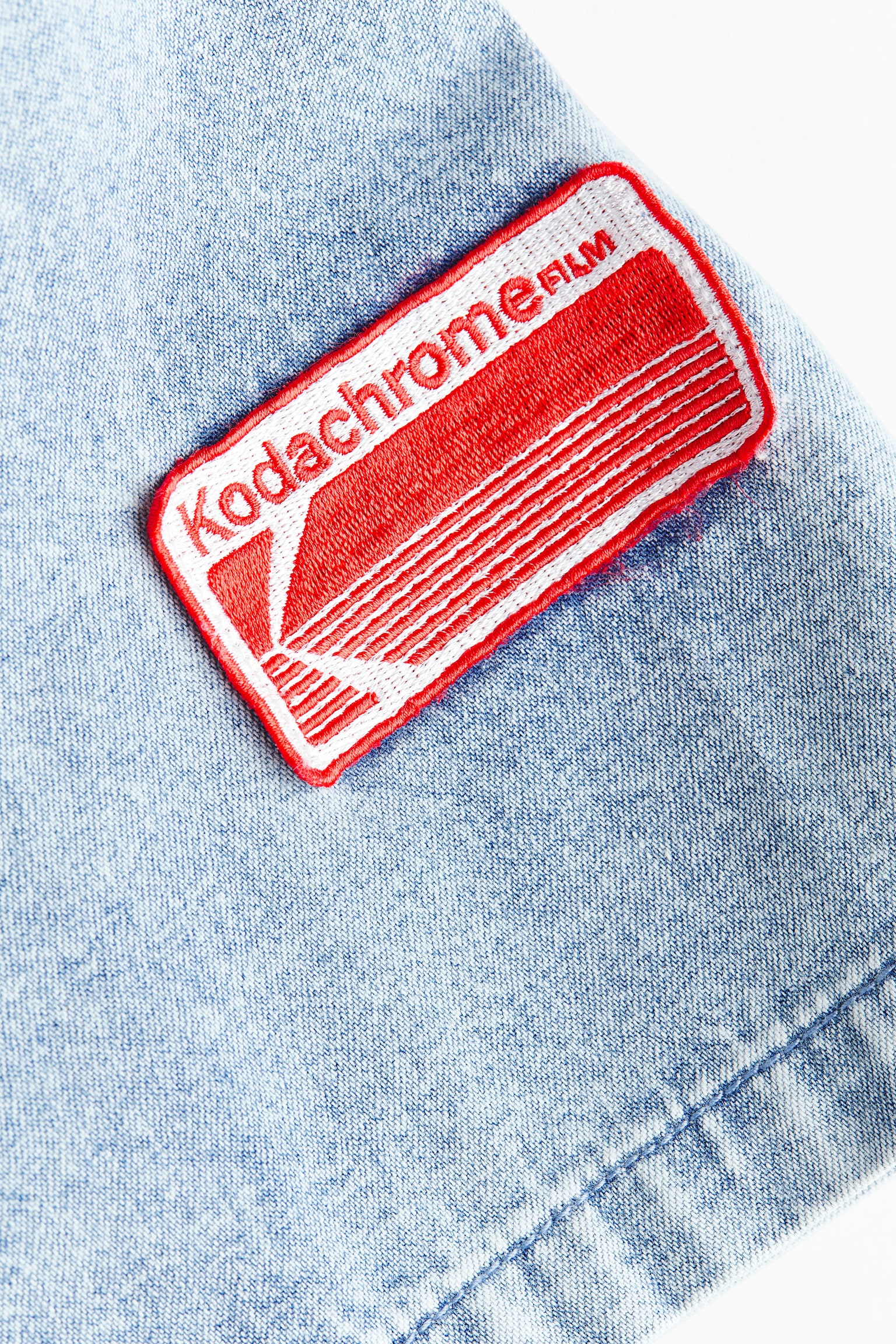 Appliquéd utility shirt - 4