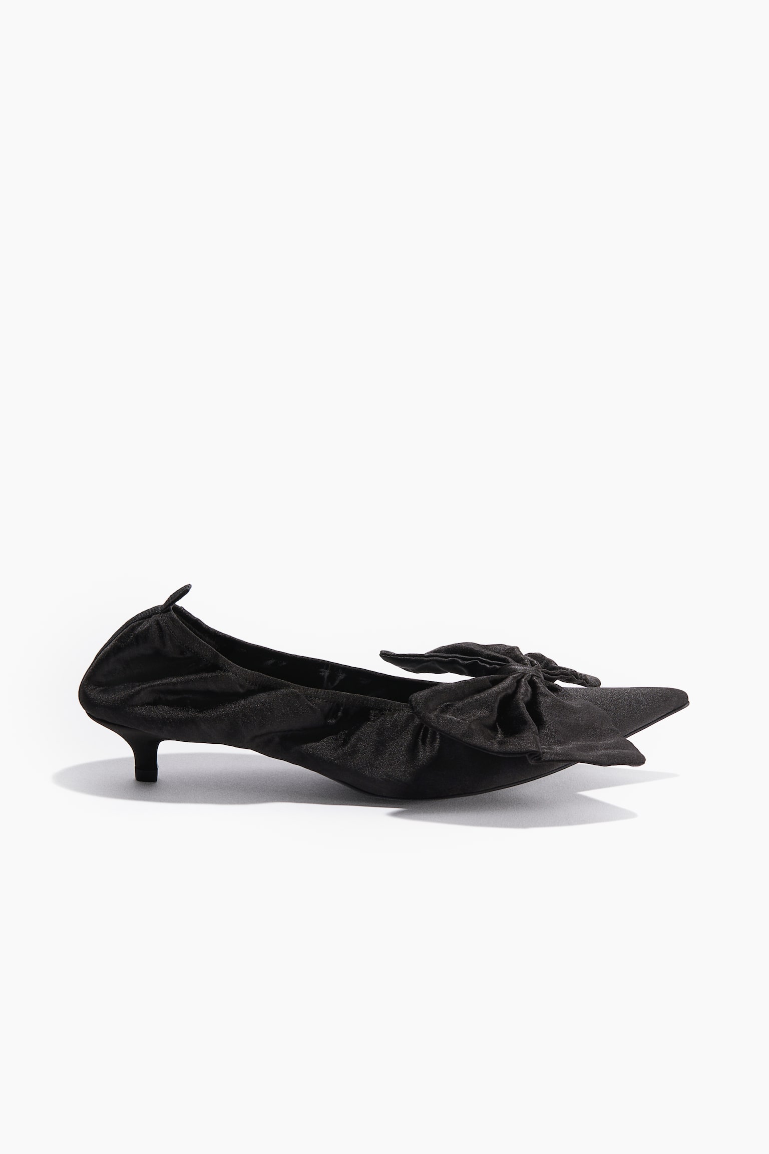 Bow-detail court shoes - Black - 4