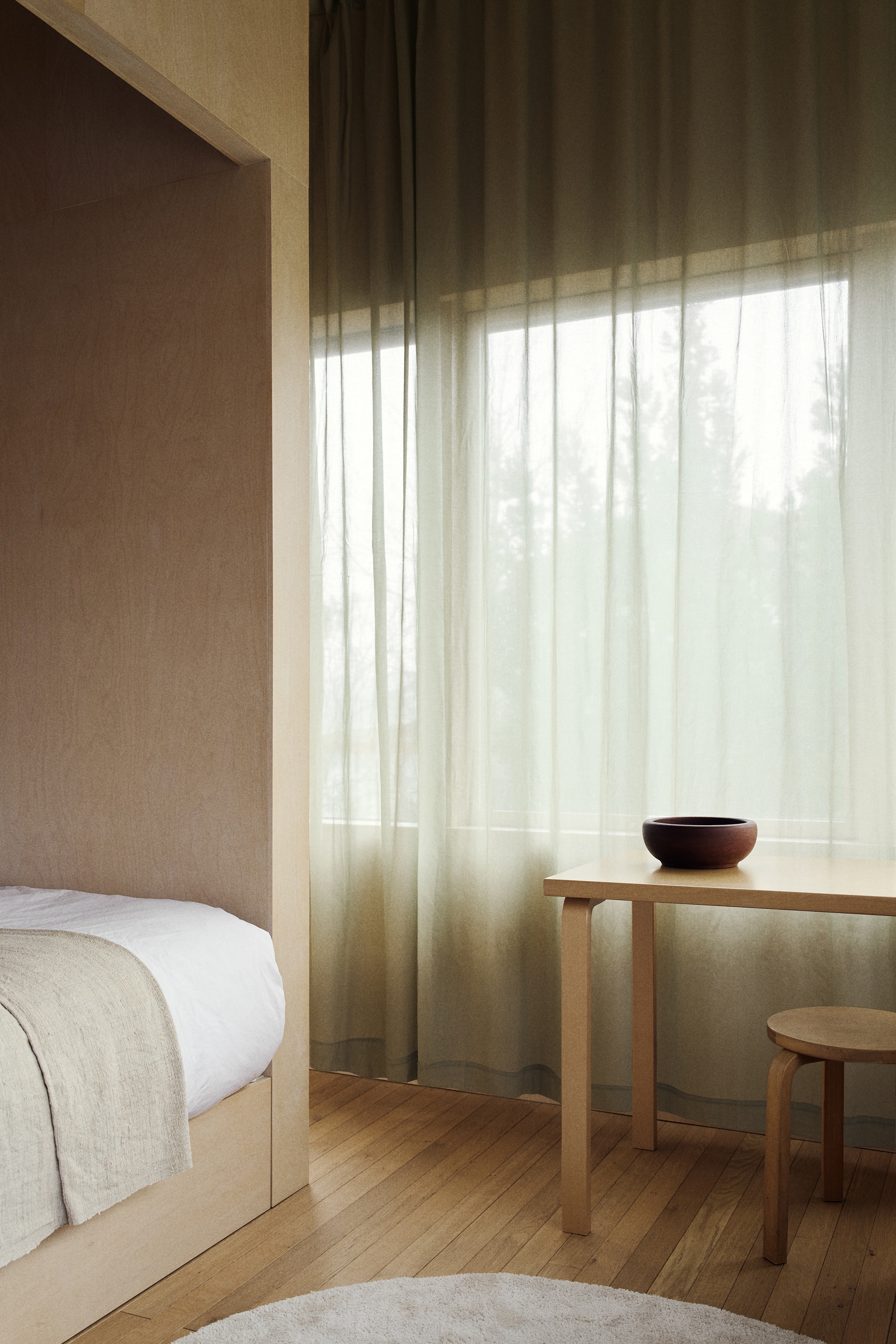 1er-Pack Langer, breiter Vorhangschal - Helles Khakigrün/Weiß/Taupe/Mattrosa