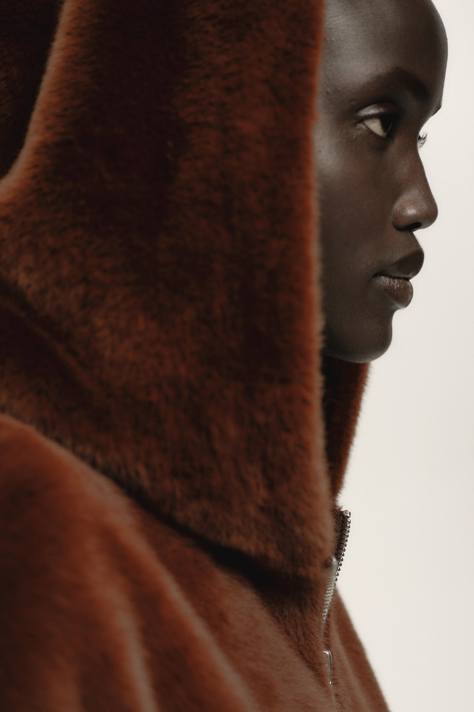 Bunda s kapucí - Hnědá - 7