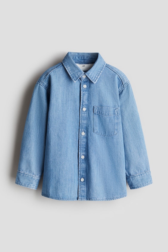 Детские рубашки H&M Cotton Denim Shirt