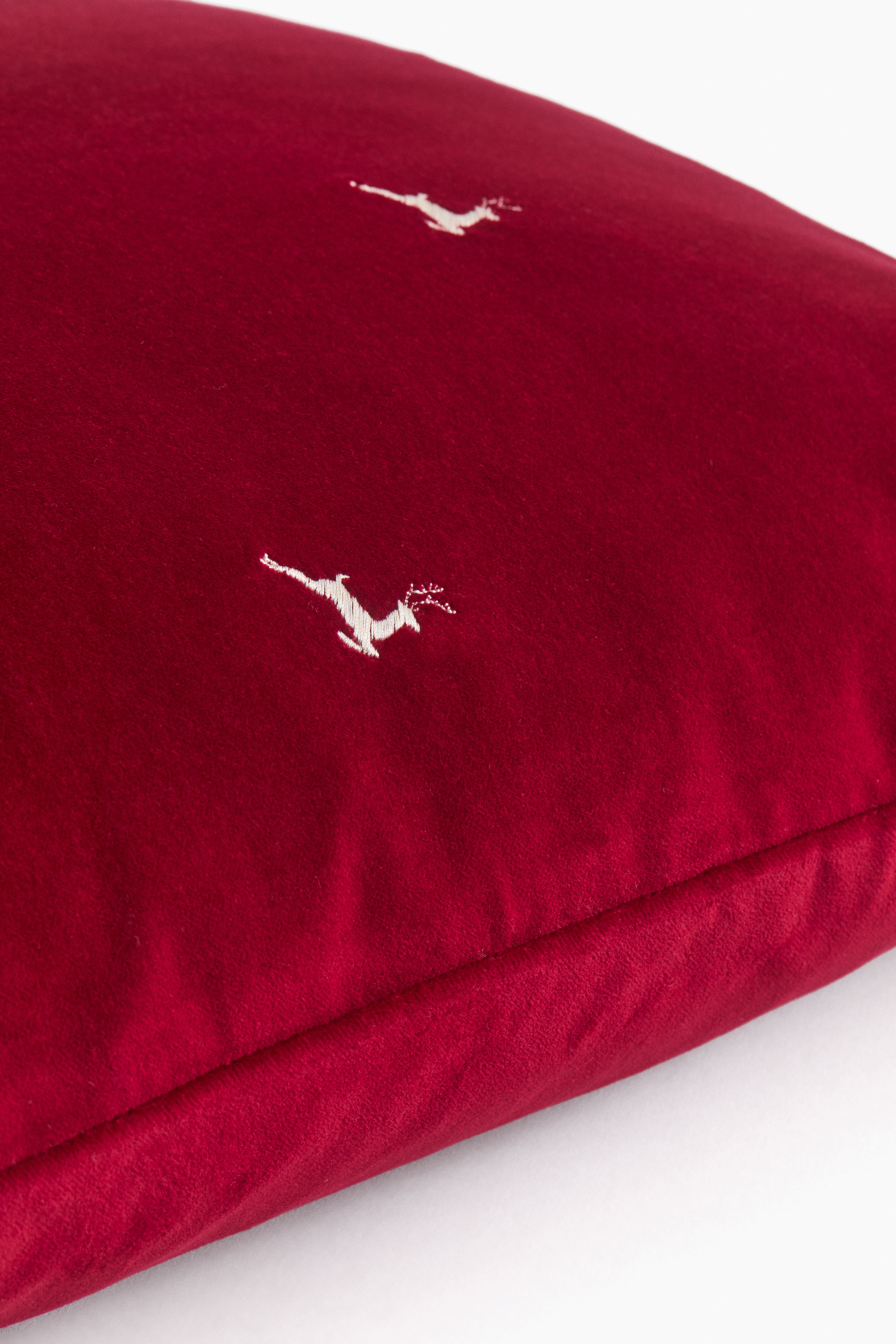 Housse de coussin à motif brodé