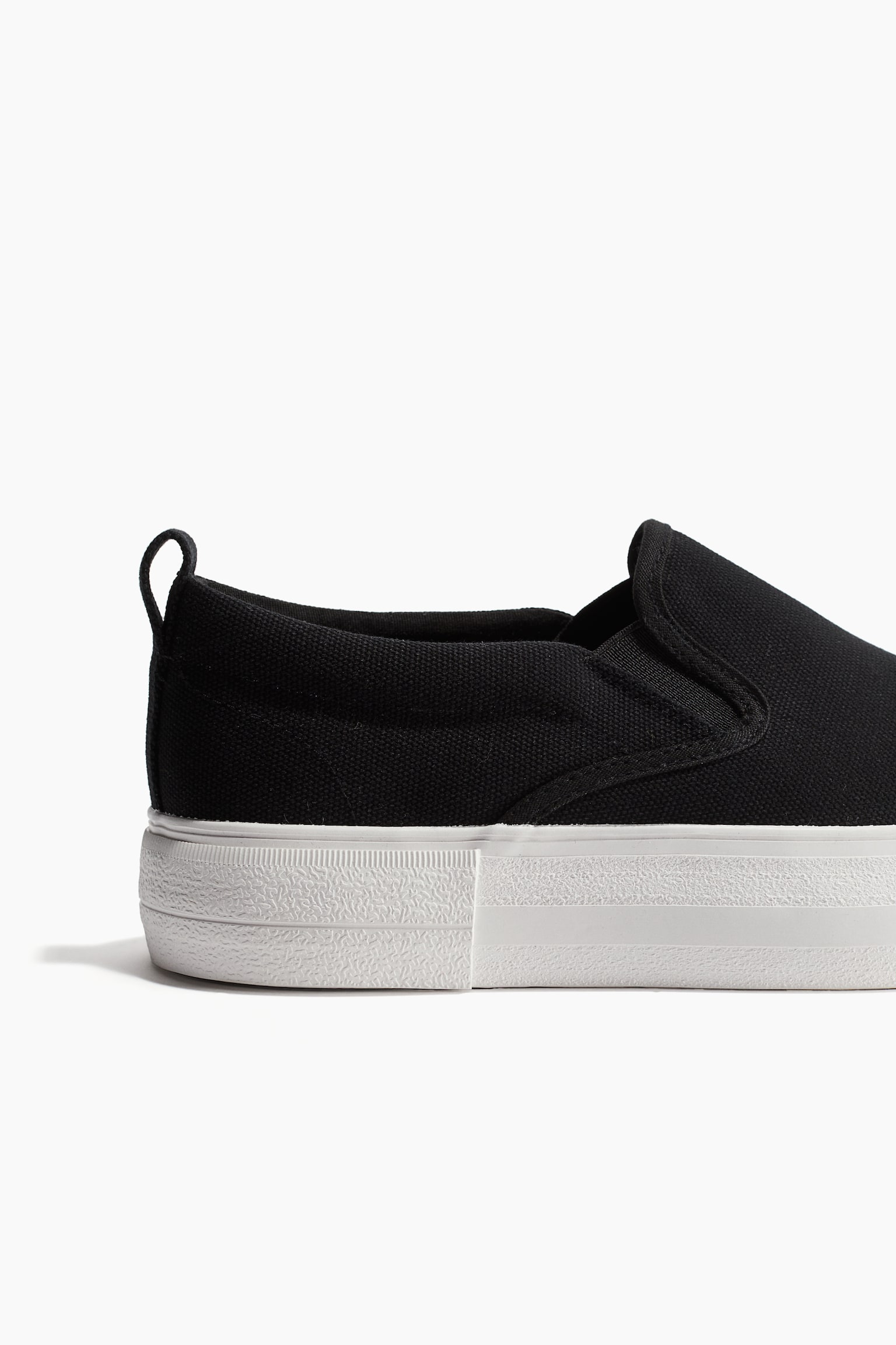 Slip on-sneakers - Svart/Vit - 3