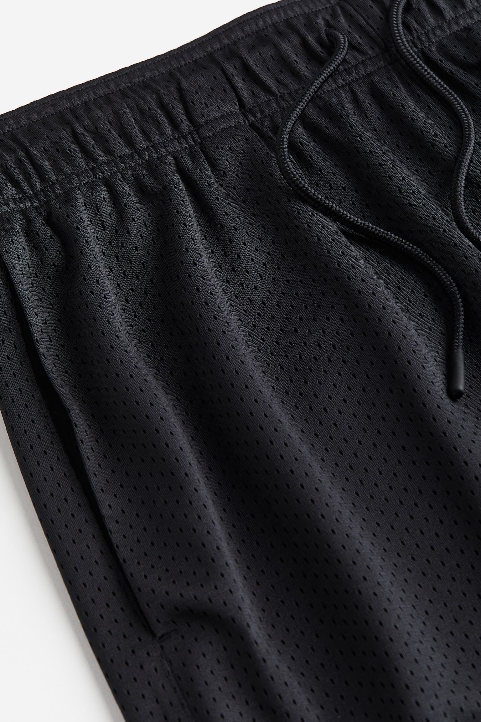 Long Activewear Shorts In DryMove™ - Black/White/Black - 3