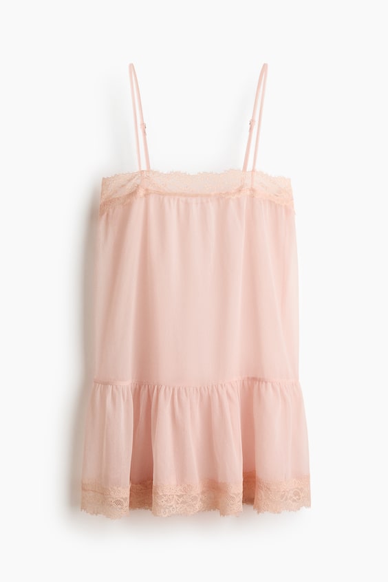 Женские топы H&M Lace-Trimmed Camisole Top