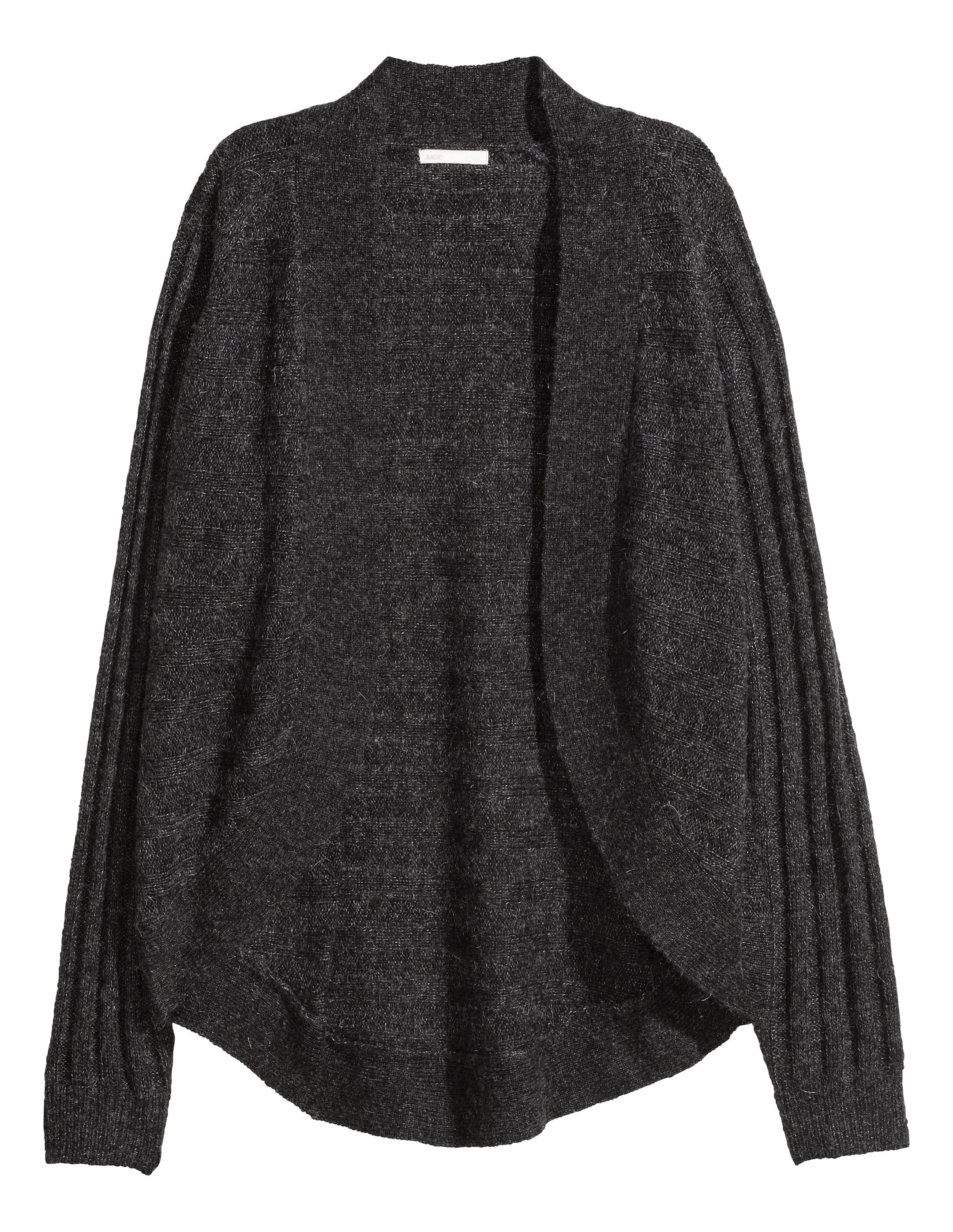 View larger image: Ribbed cardigan - Dark grey marl - Ladies | H&M GB 1