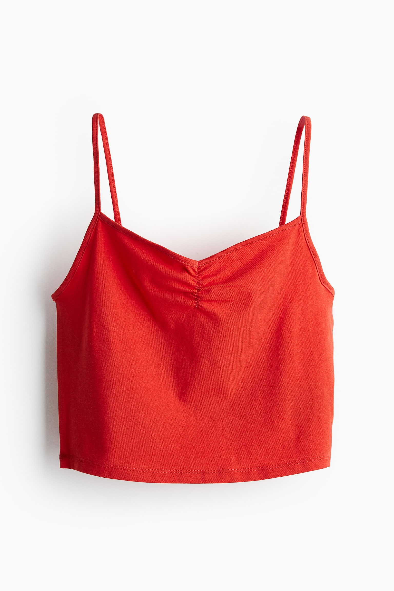 Cropped strappy top - Bright red/White/Dark grey/Black - 1