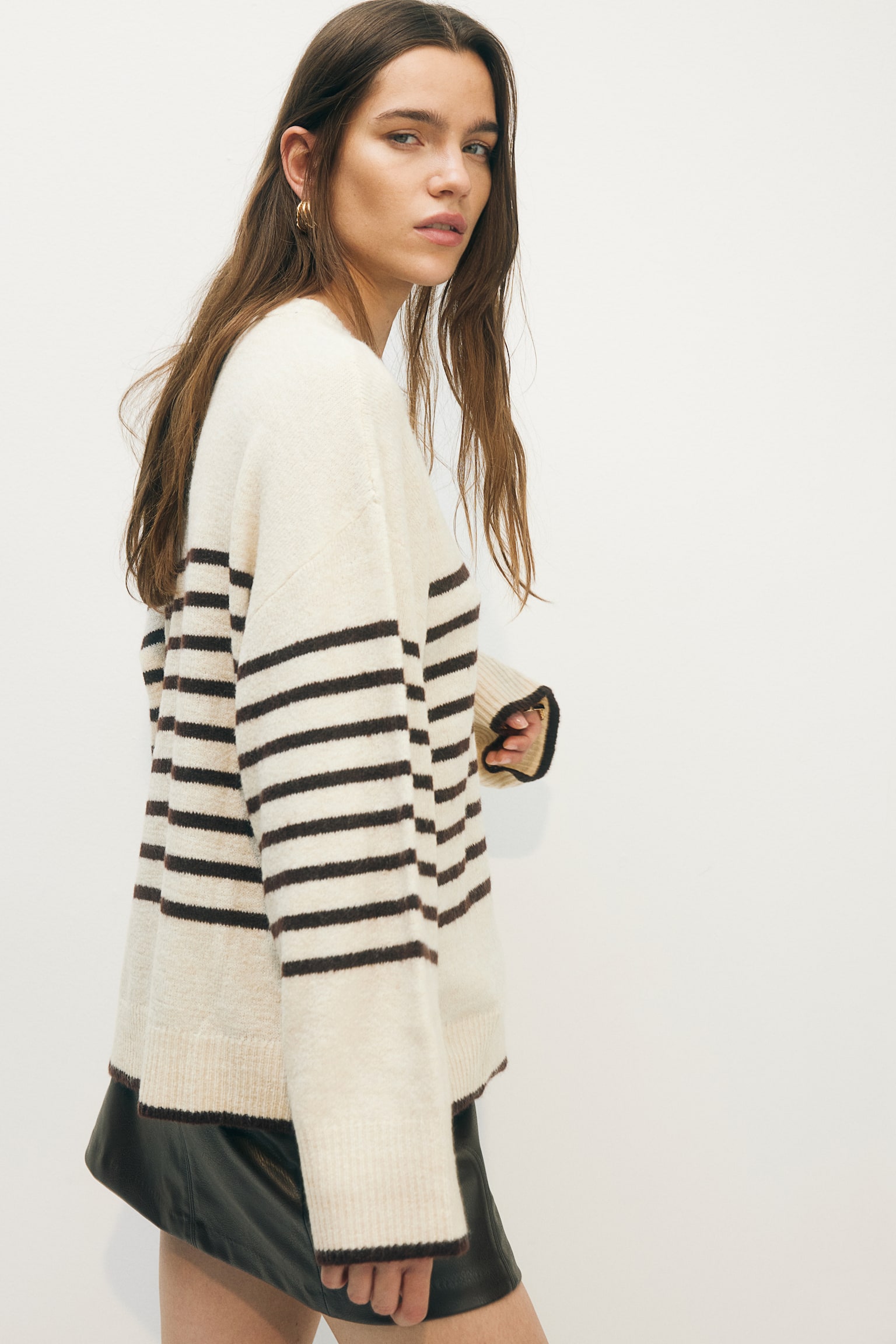 Jumper - Light beige/Striped/Cream/Black/Light grey marl/Striped - 5