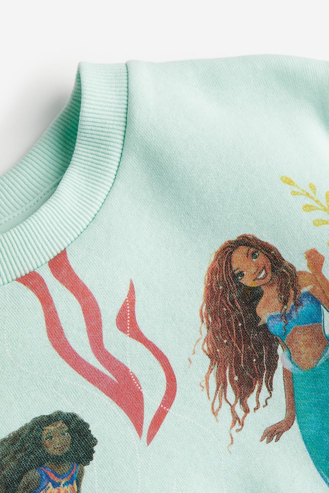 Bedrucktes Sweatshirt - Mintgrün/Kleine Meerjungfrau/Hellgelb/Pokémon/Naturweiß/Disney - 5