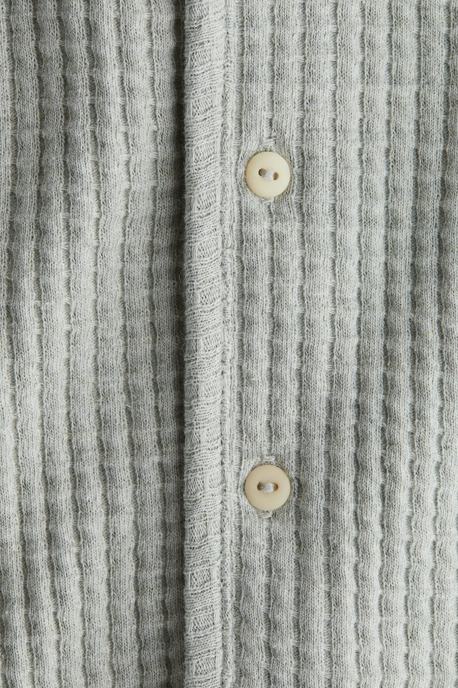 Детский кардиган H&M Waffled Cotton, цвет: Светлый пыльный зелёный — фото 5