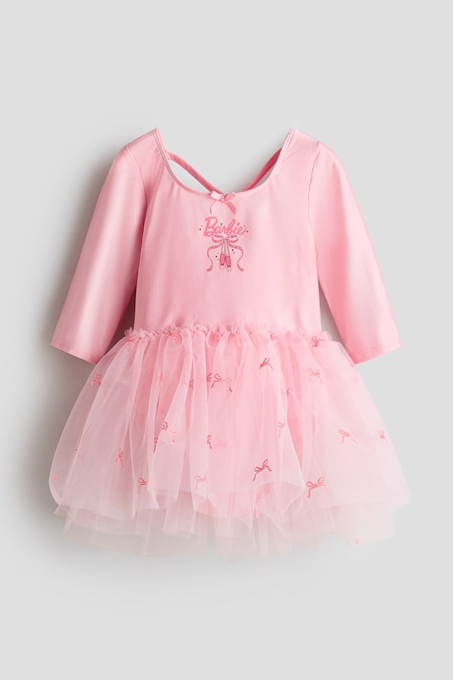 Justaucorps de danse avec jupe en tulle - Rose/Barbie/Bleu clair/La Reine des neiges/Rose clair/Hello Kitty - 1