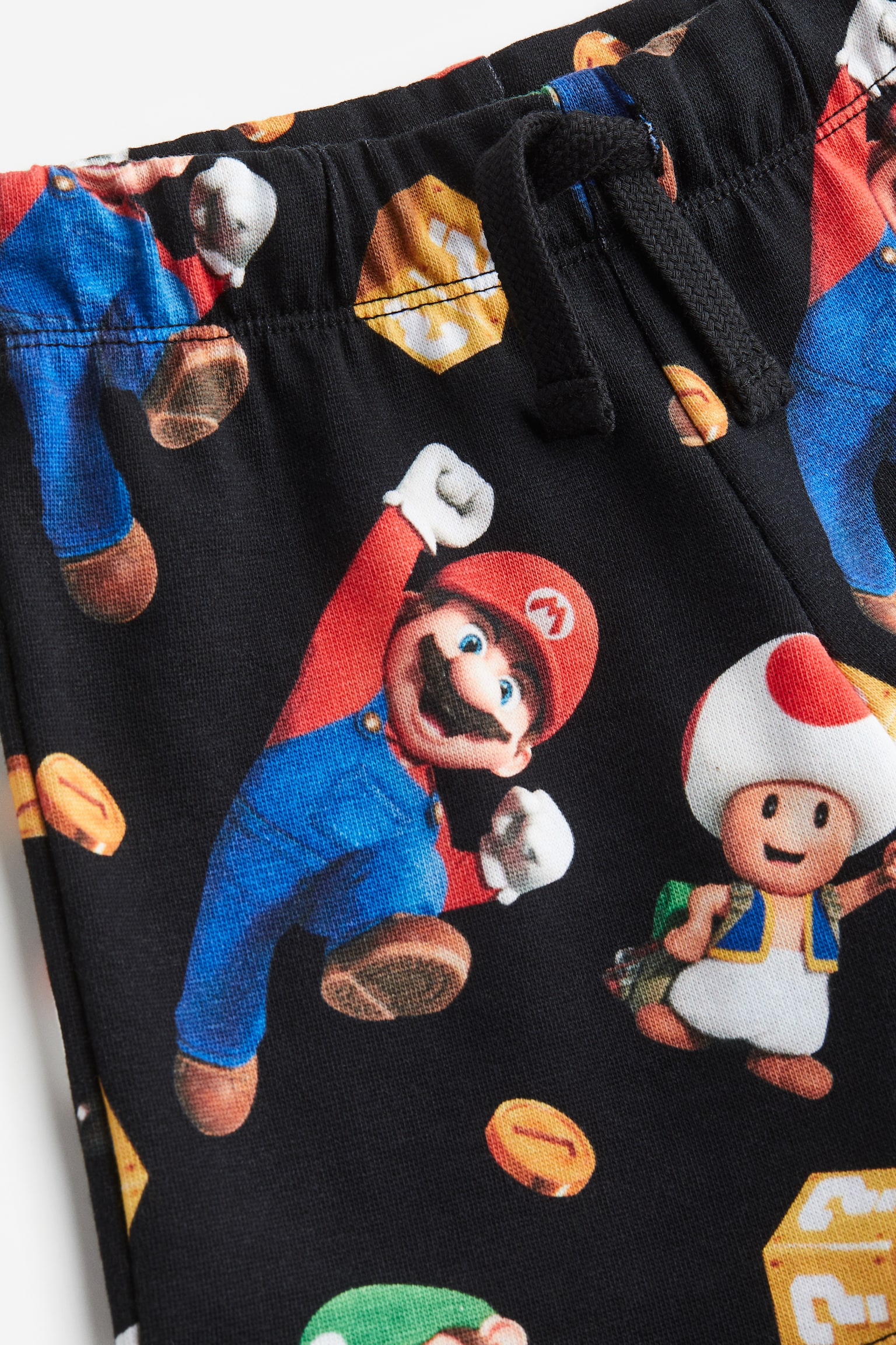 Printed pull-on shorts - Black/Super Mario/Bright blue/Super Mario - 2